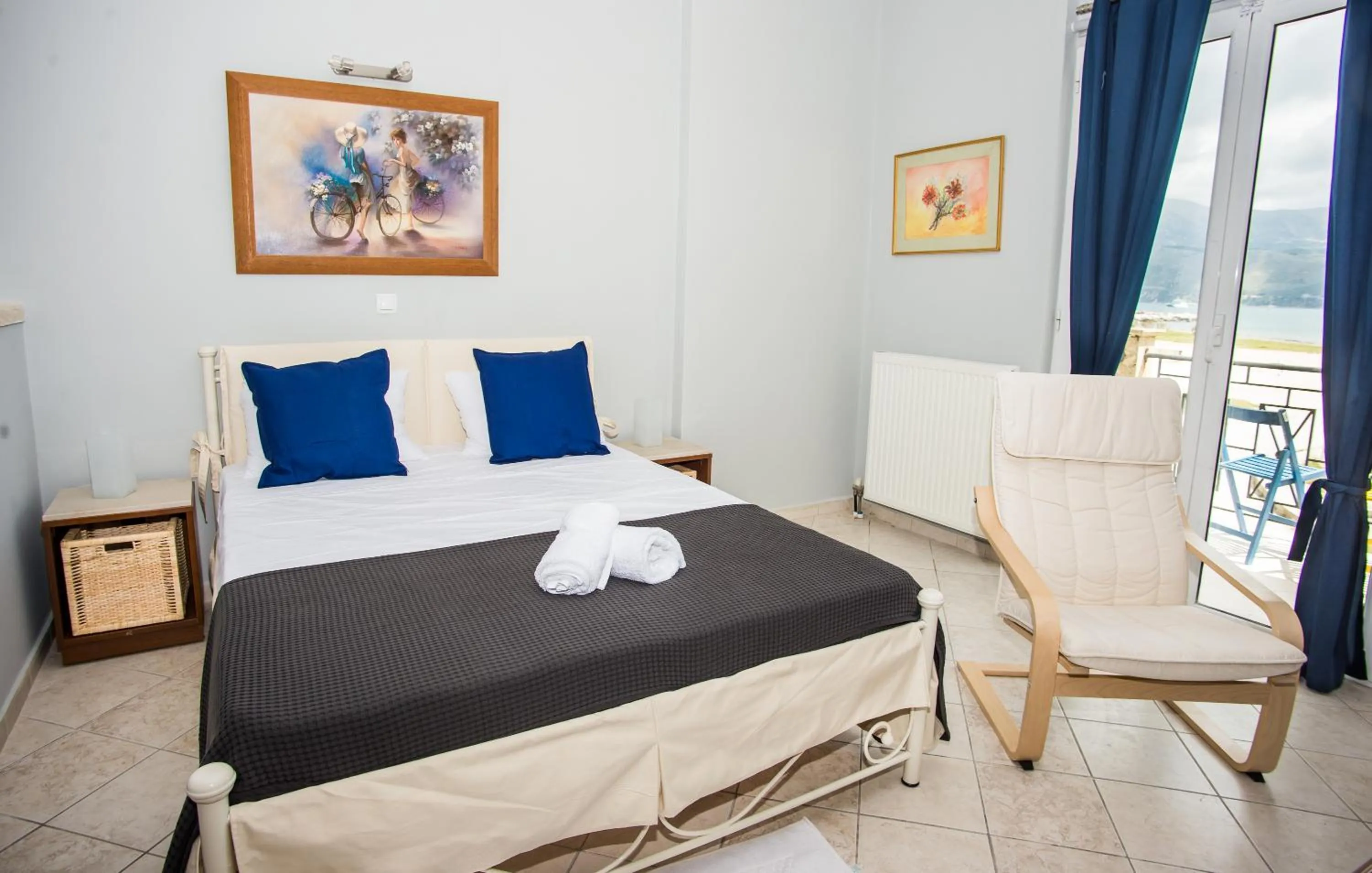 Bed in Xenia Ionis luxury apartments