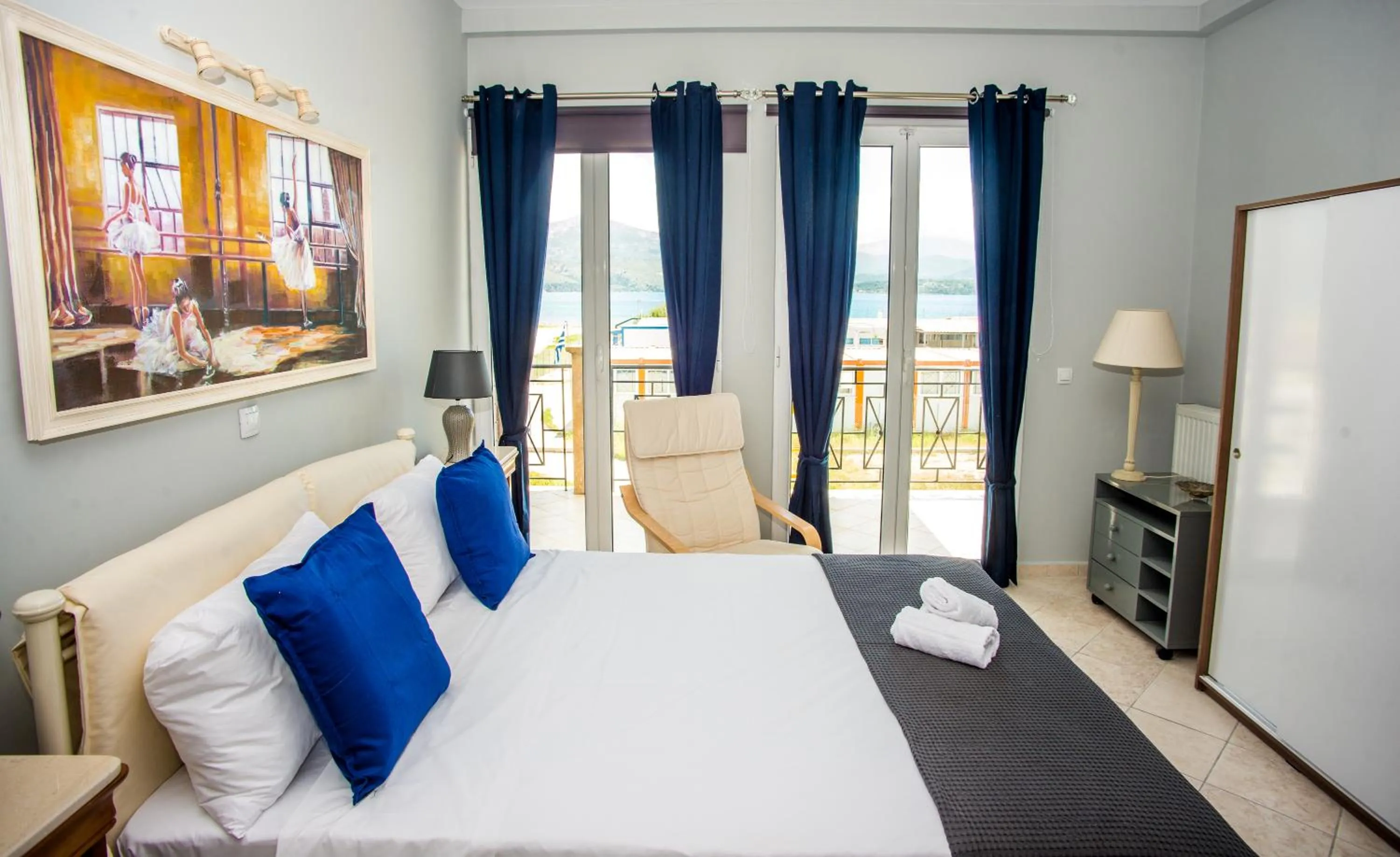 Bed in Xenia Ionis luxury apartments