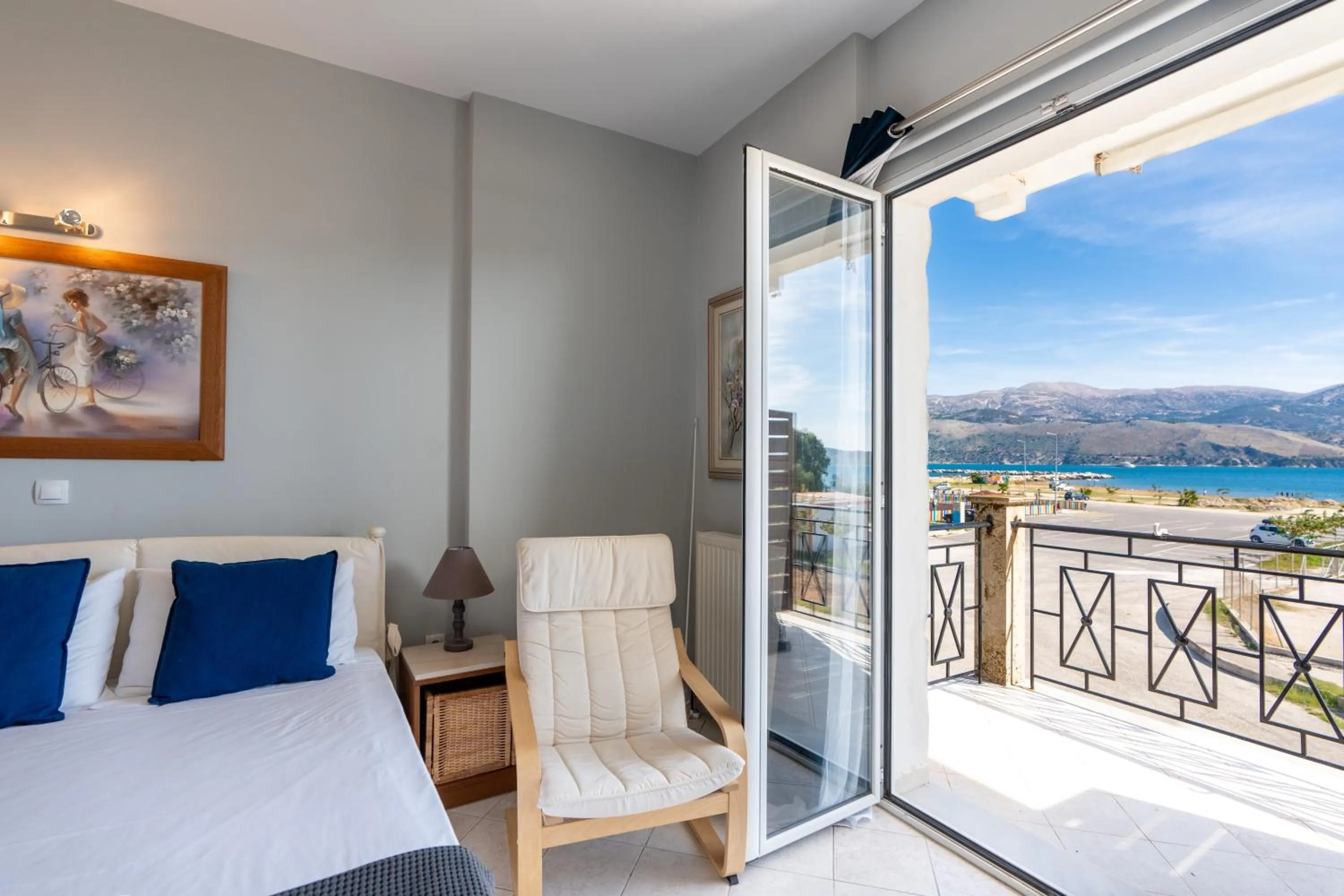 Bed in Xenia Ionis luxury apartments