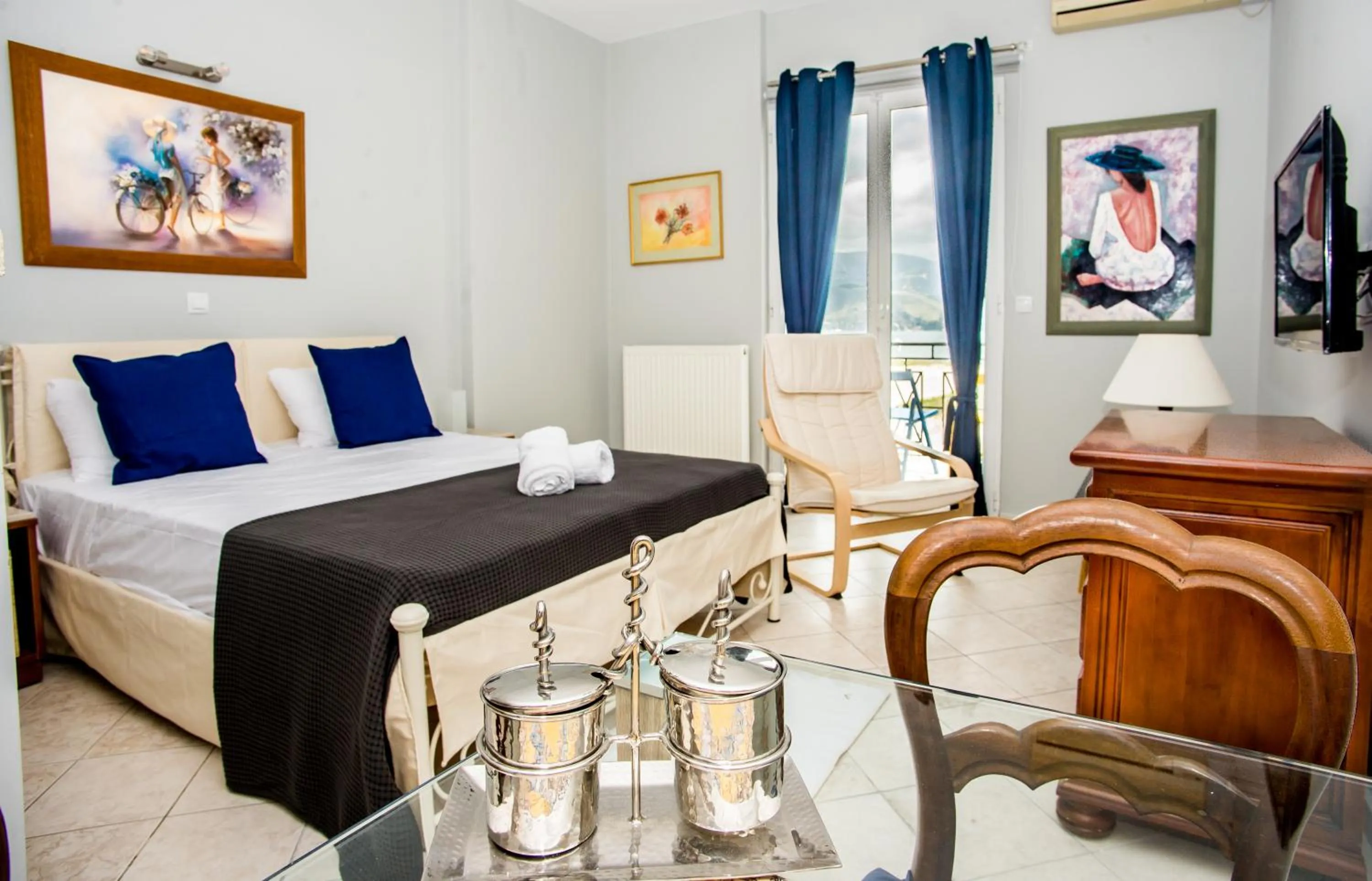 Bed in Xenia Ionis luxury apartments