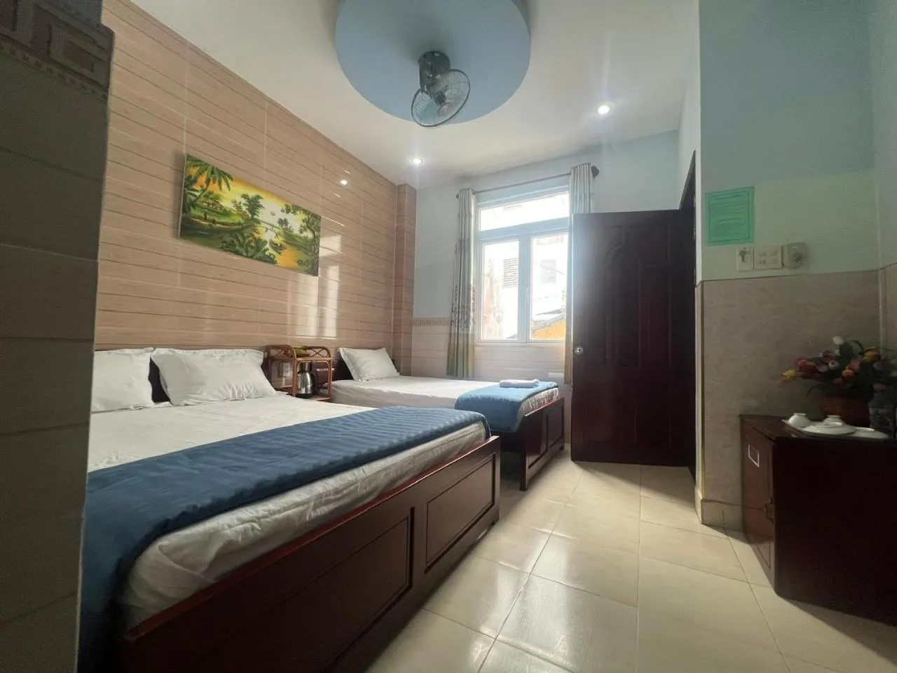 Bed in Kim Long Hotel