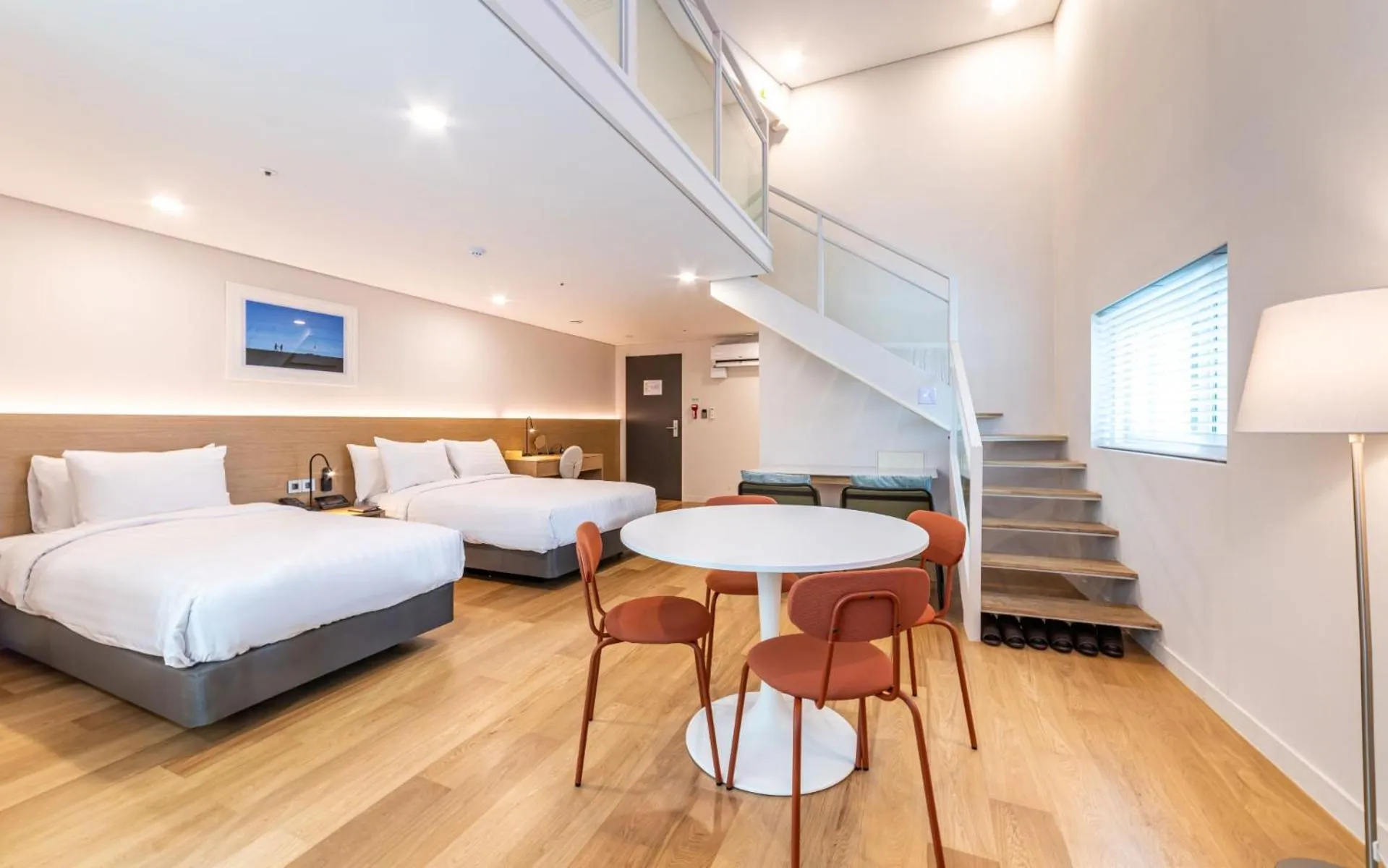 Bed in New Seoul Hotel Myeongdong