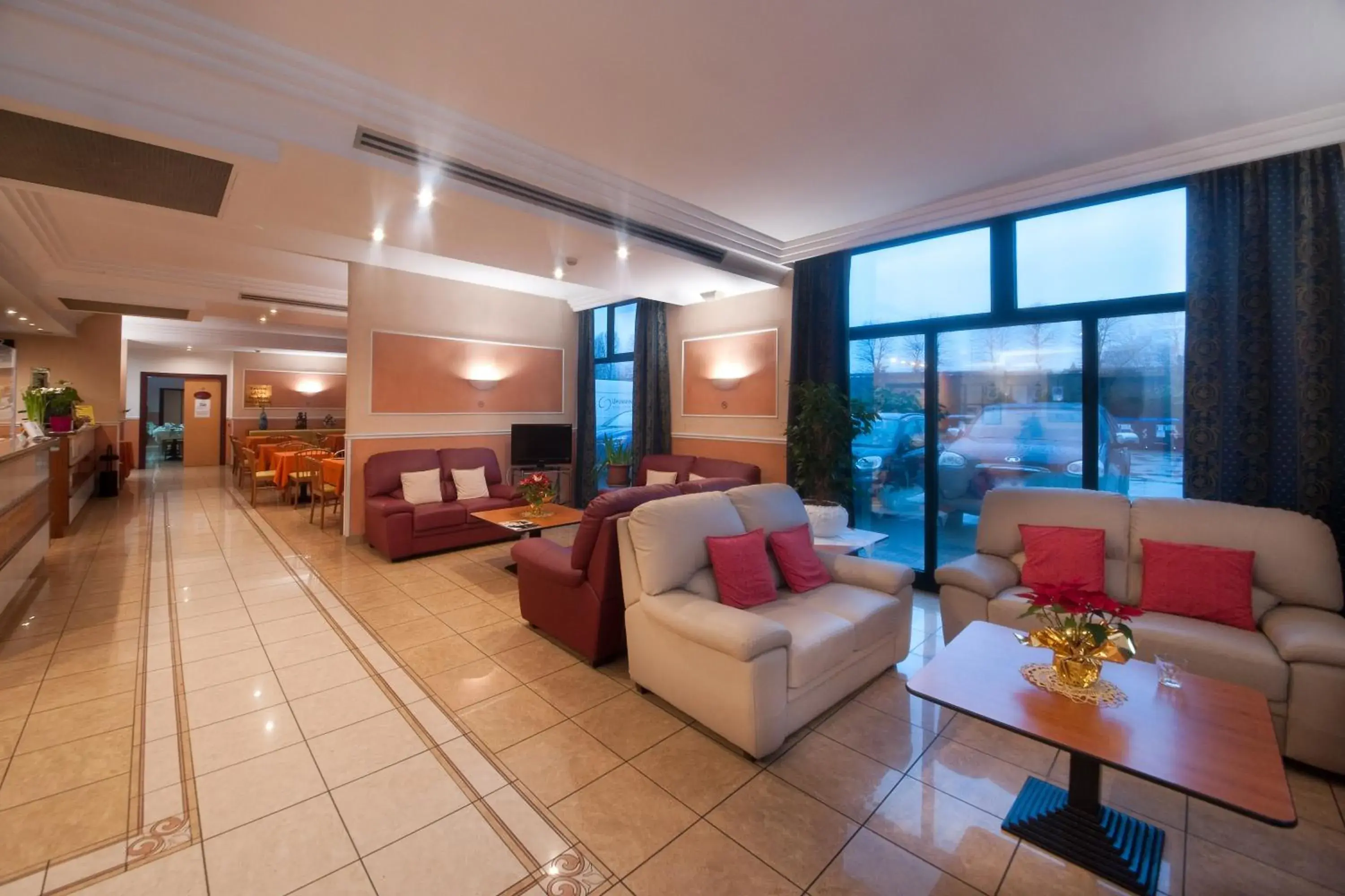 Lobby or reception in Hotel Le Sorgenti Lobby or reception in Hotel Le Sorgenti