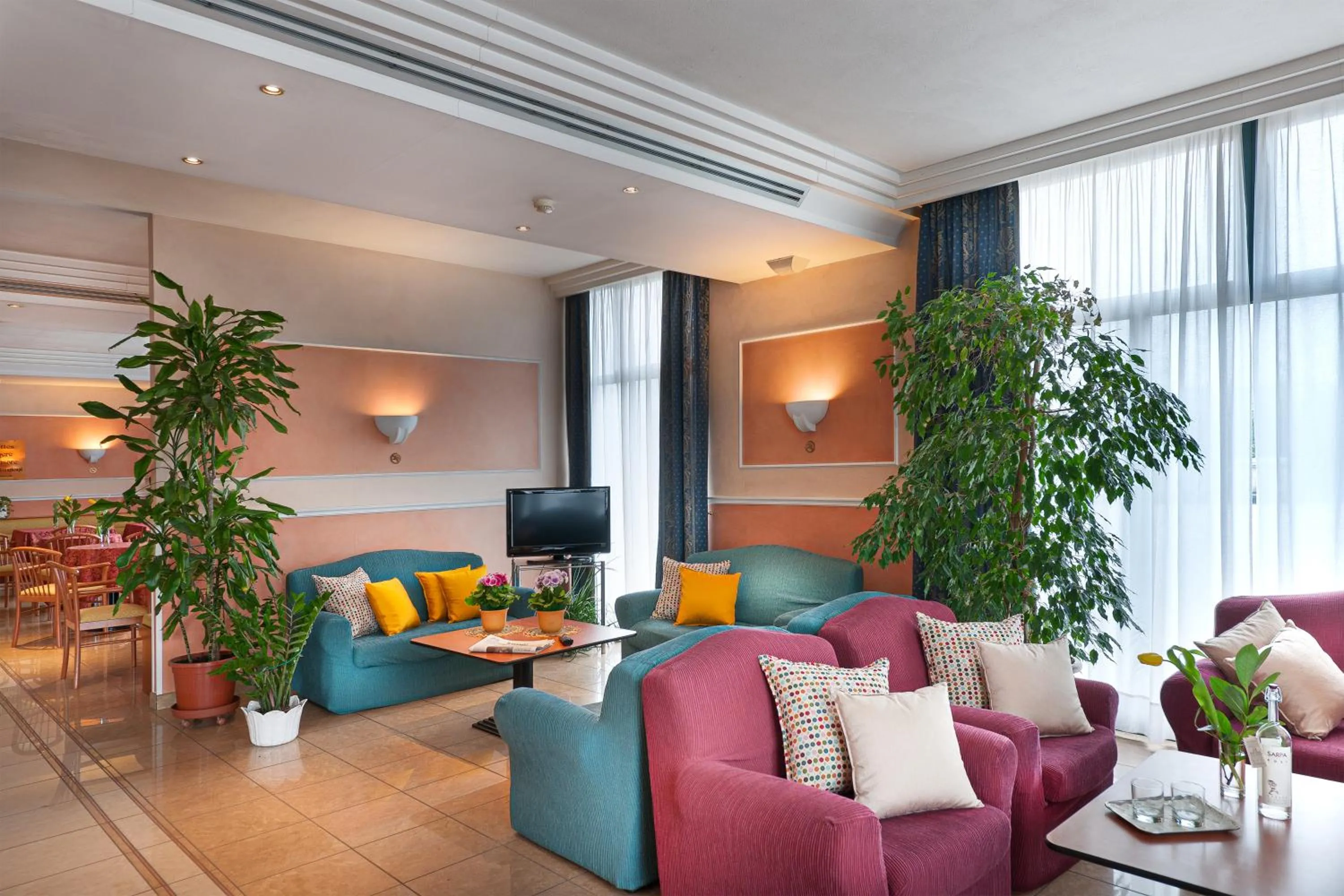 Communal lounge/ TV room in Hotel Le Sorgenti