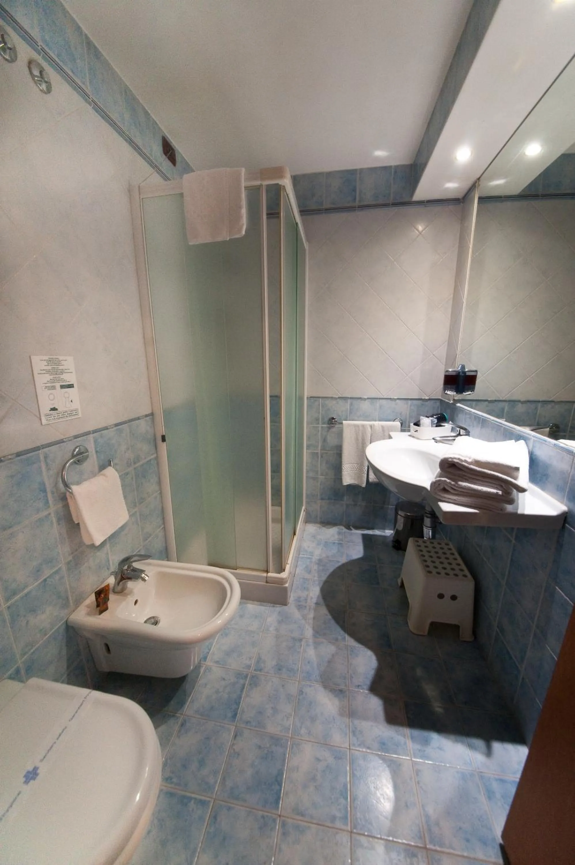 Shower in Hotel Le Sorgenti