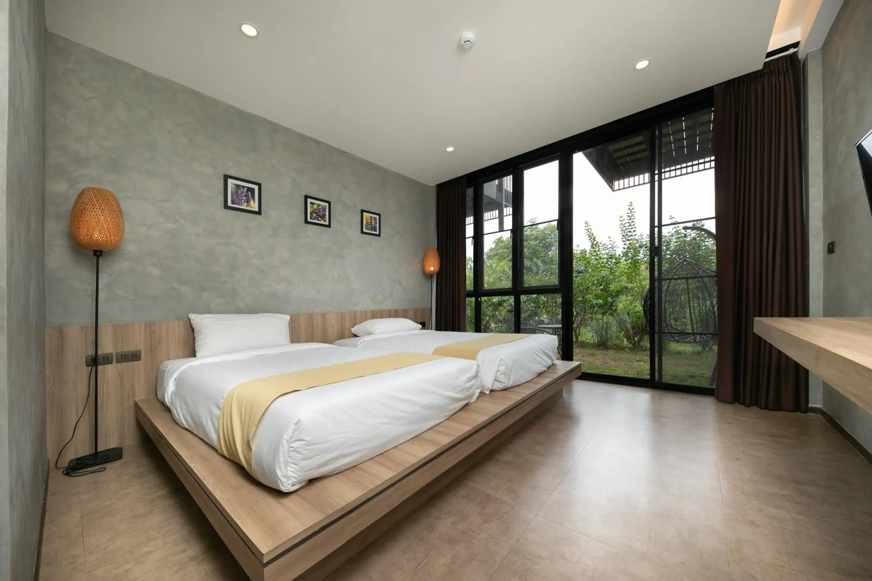 Twin Room with Garden View in Hug Jang Loei Garden & Resort Twin Room with Garden View in Hug Jang Loei Garden & Resort