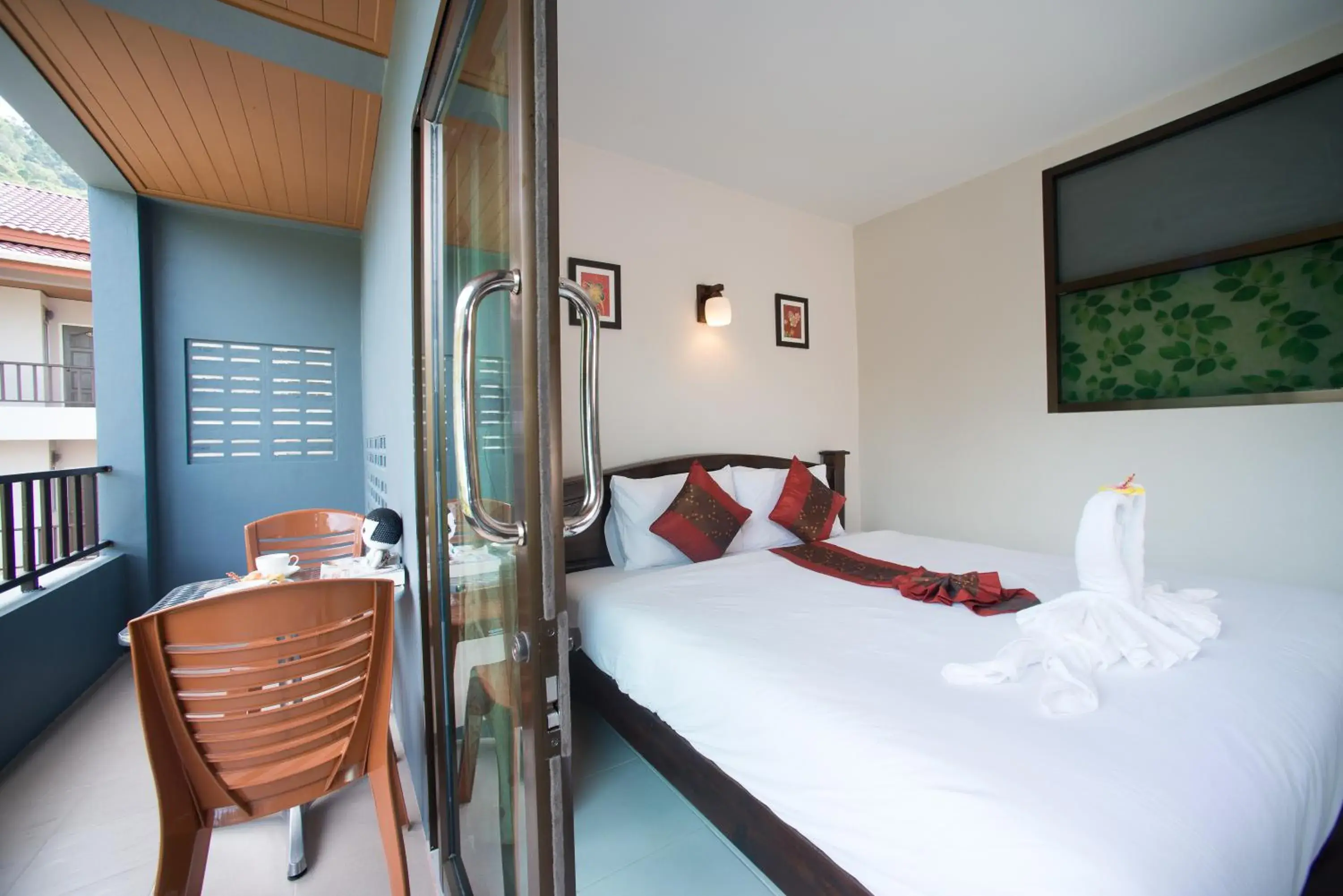 Balcony/Terrace, Bed in Srichada Hotel Khaolak - SHA Extra Plus Balcony/Terrace, Bed in Srichada Hotel Khaolak - SHA Extra Plus