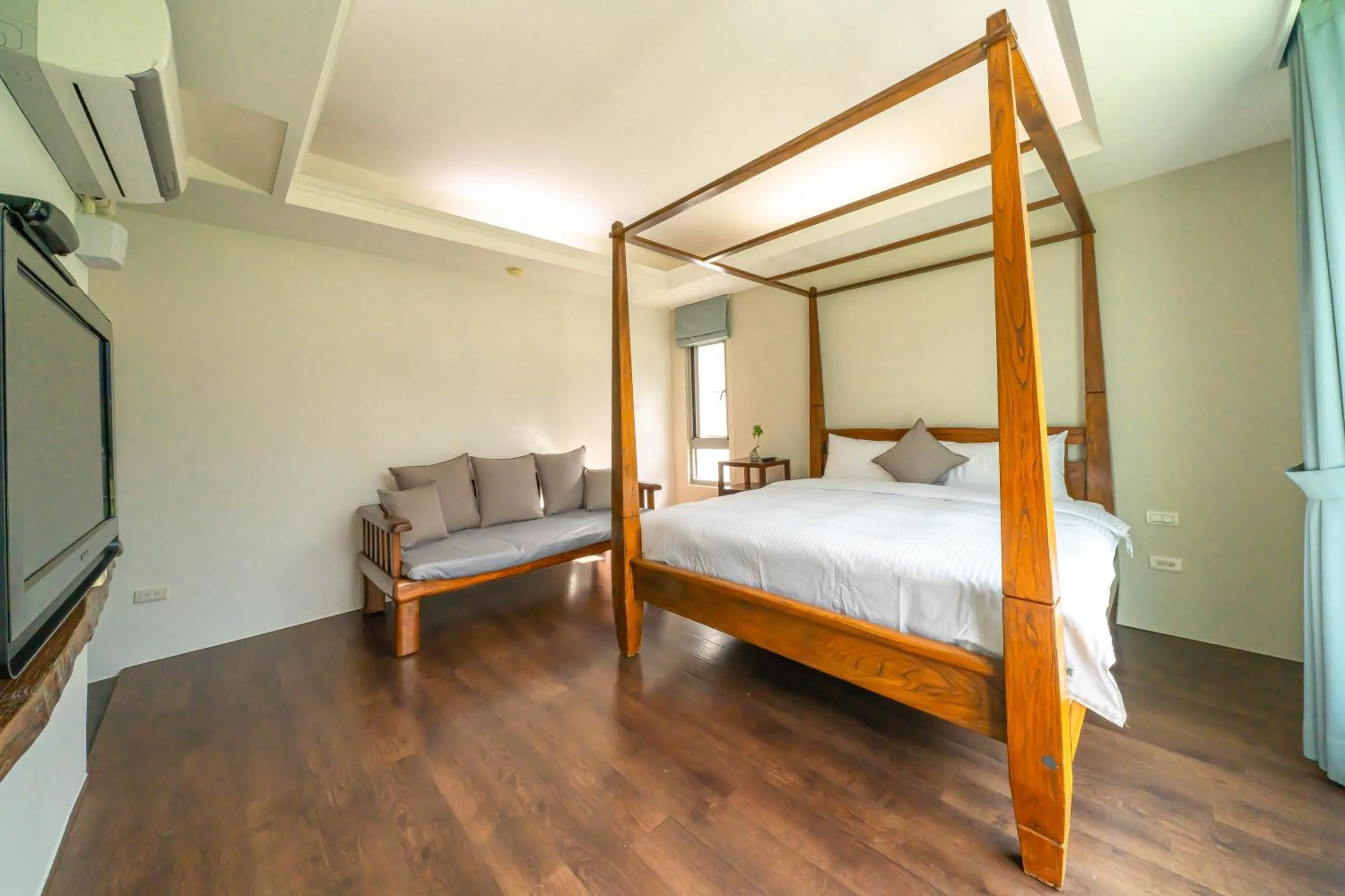 Bed in 美麗晨曦民宿-附停車位 近慈濟