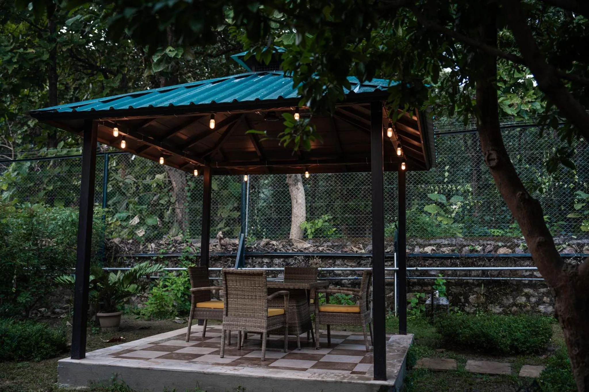 Garden view in Aahana Resort - Jim Corbett