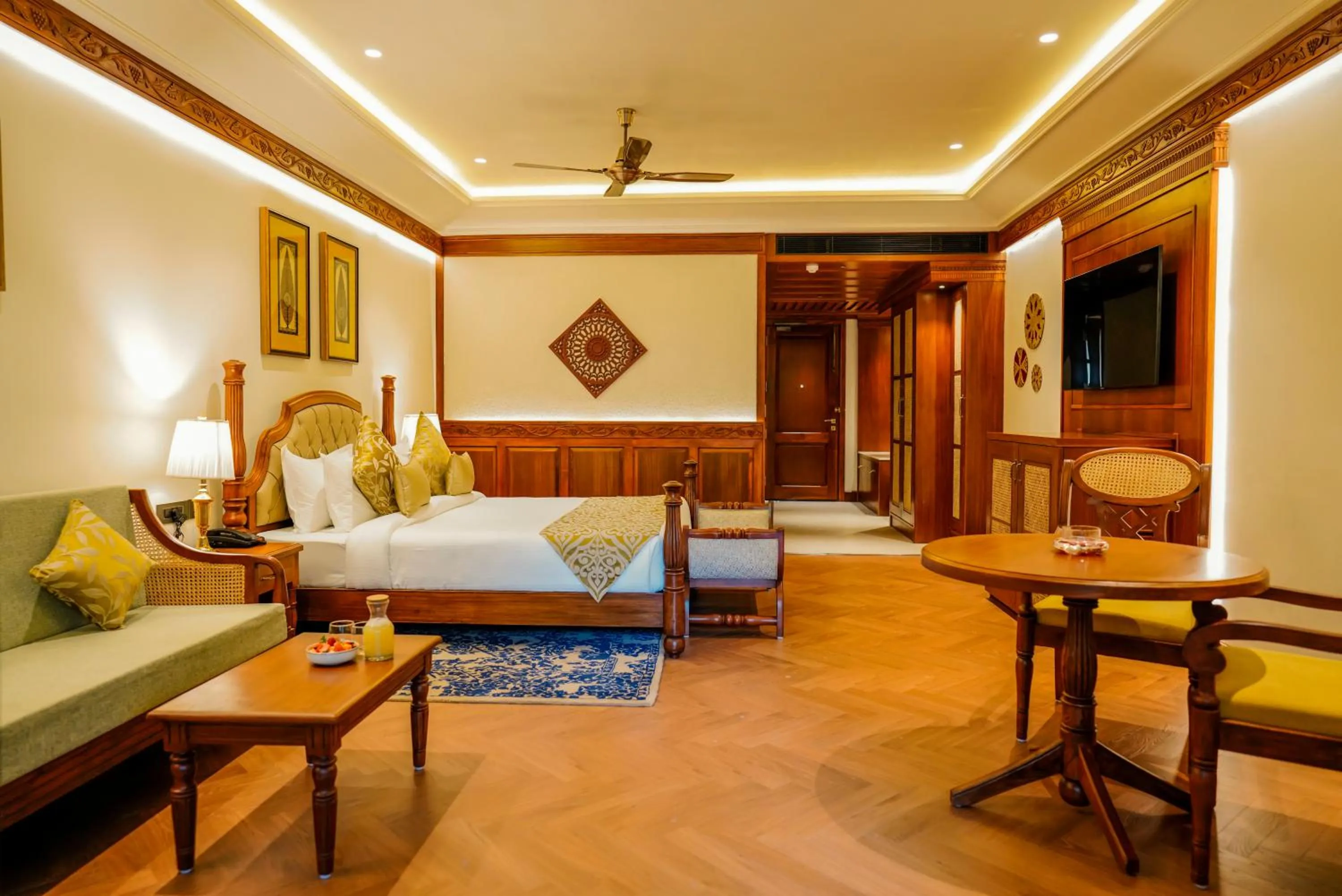 Bedroom, Bed in Aahana Resort - Jim Corbett