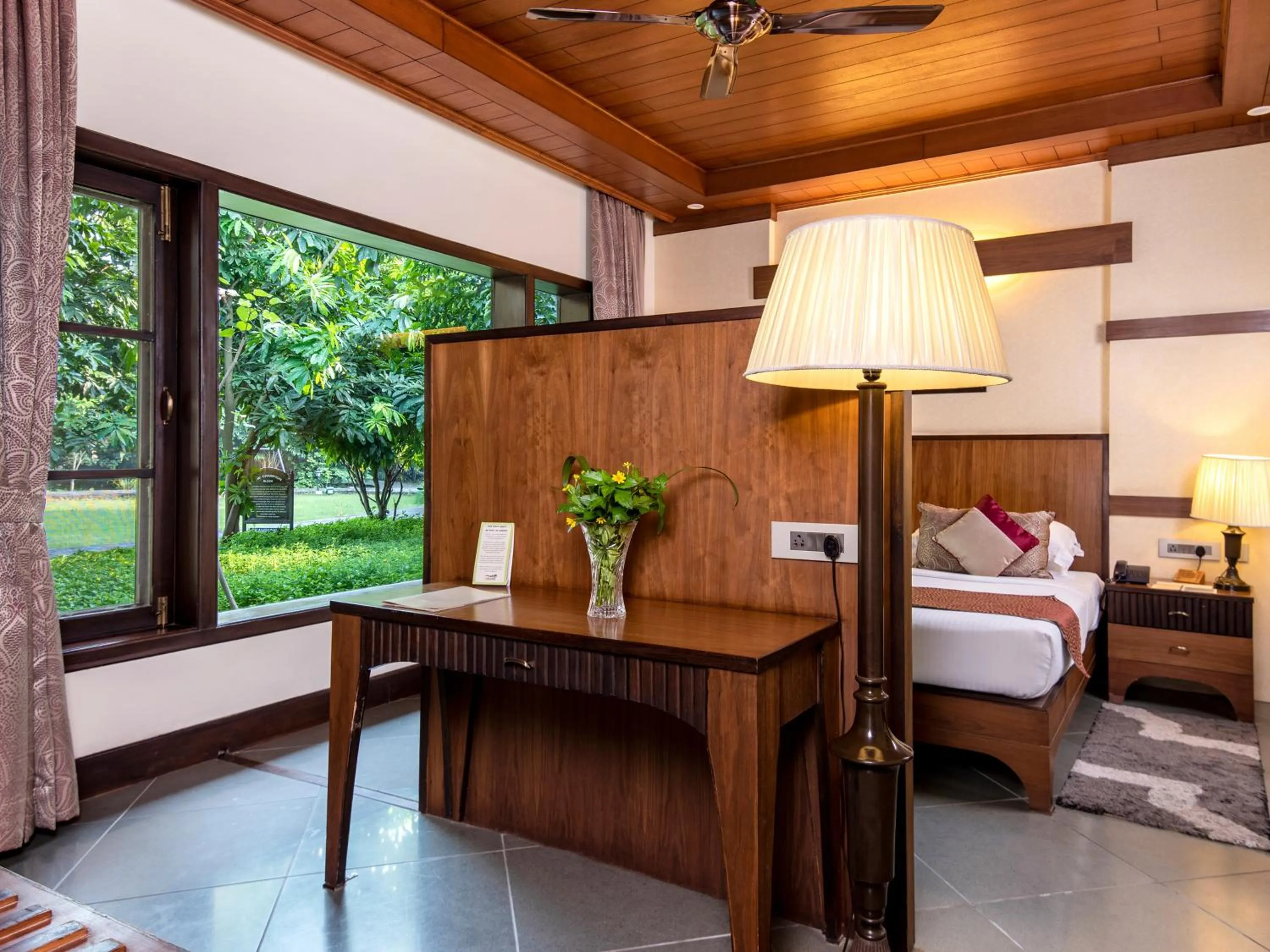 Bedroom, Bed in Aahana Resort - Jim Corbett