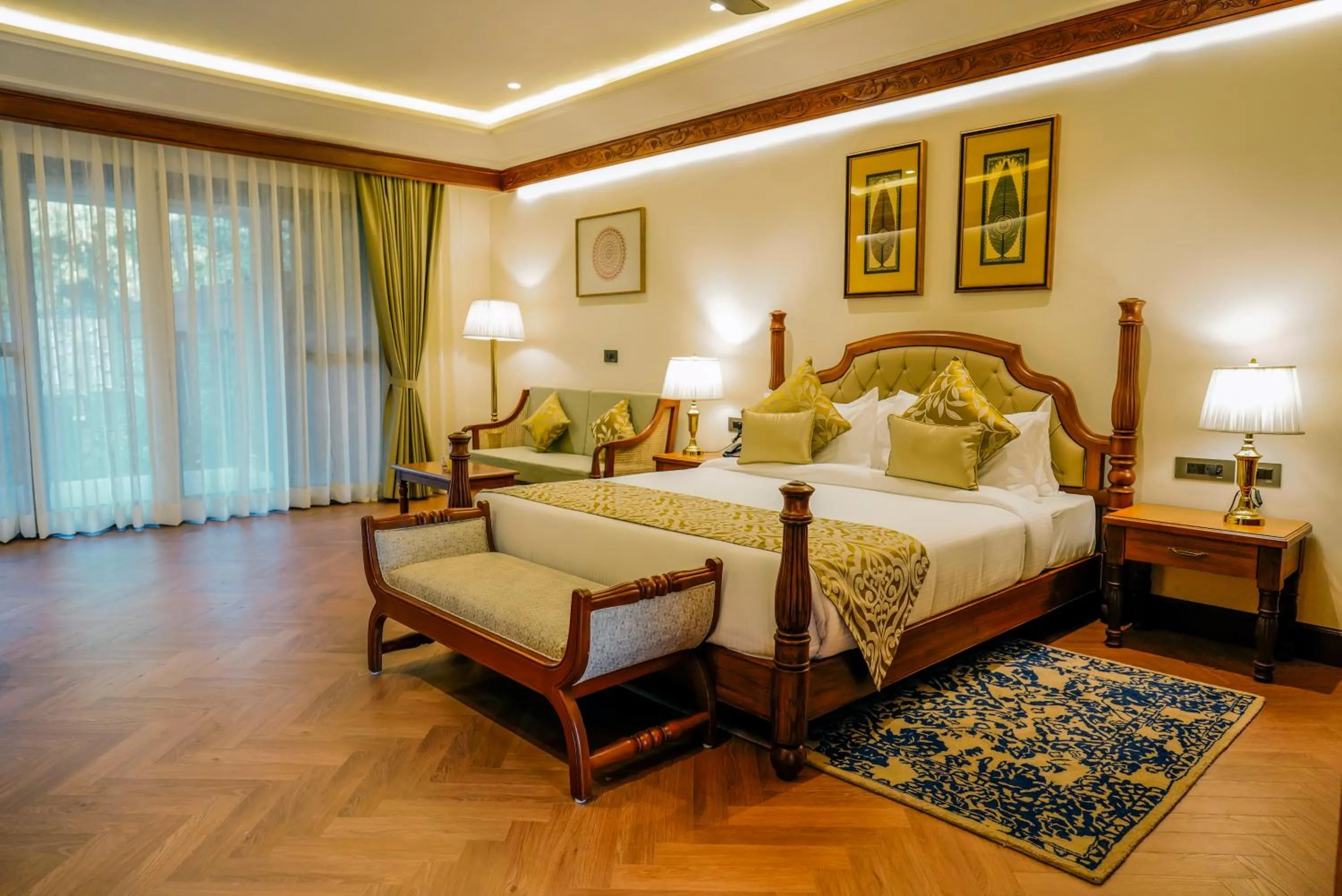 Bedroom, Bed in Aahana Resort - Jim Corbett