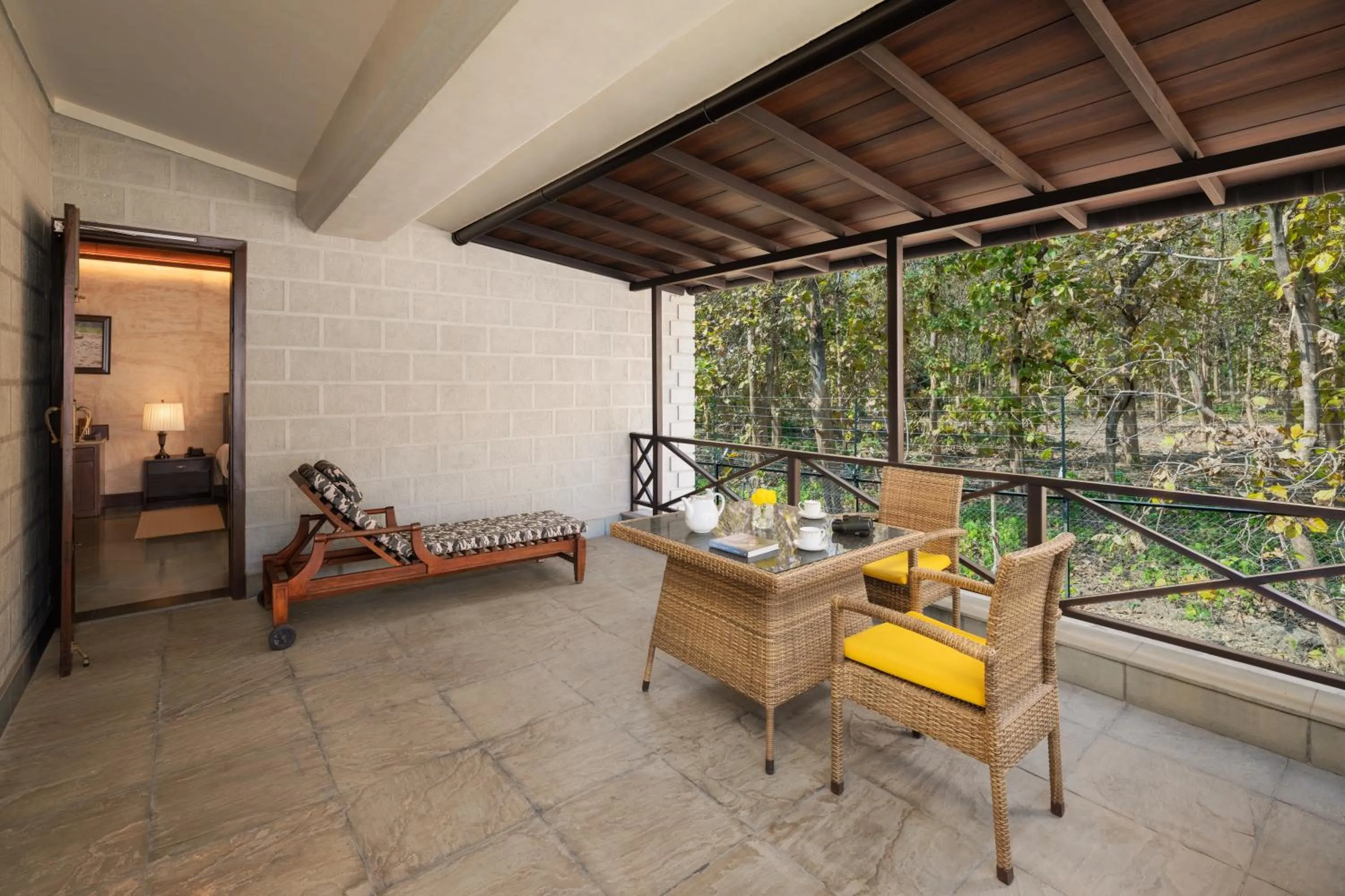 Balcony/Terrace in Aahana Resort - Jim Corbett