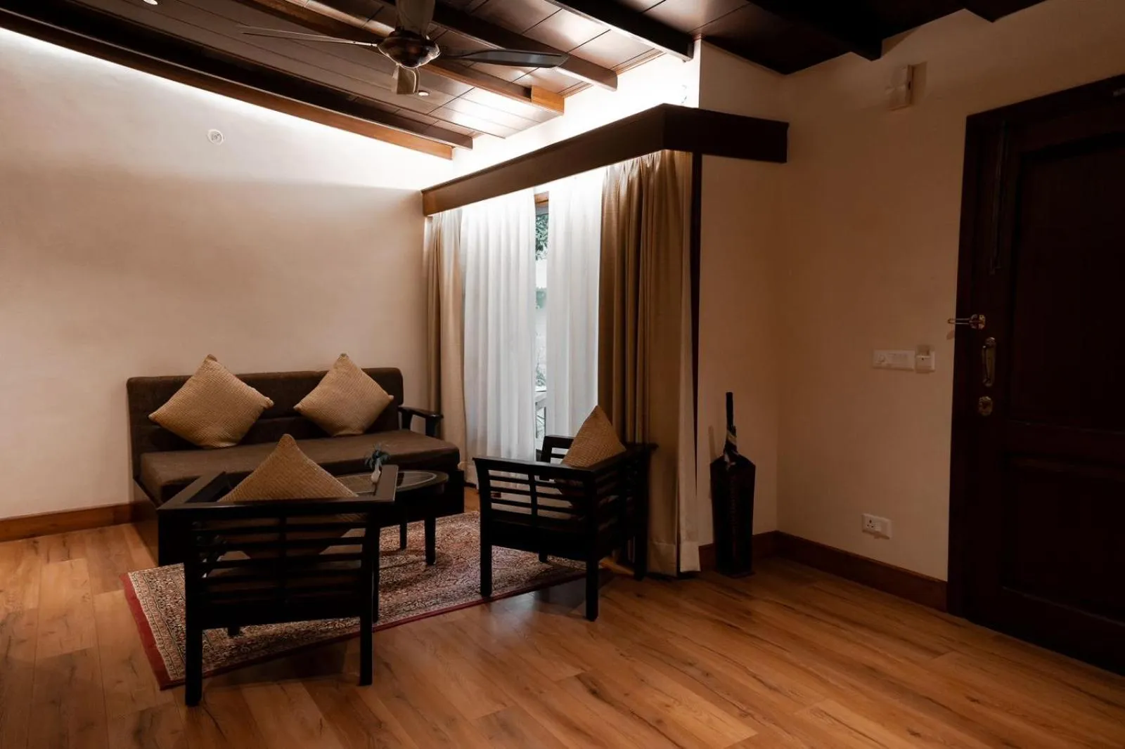 Living room in Aahana Resort - Jim Corbett