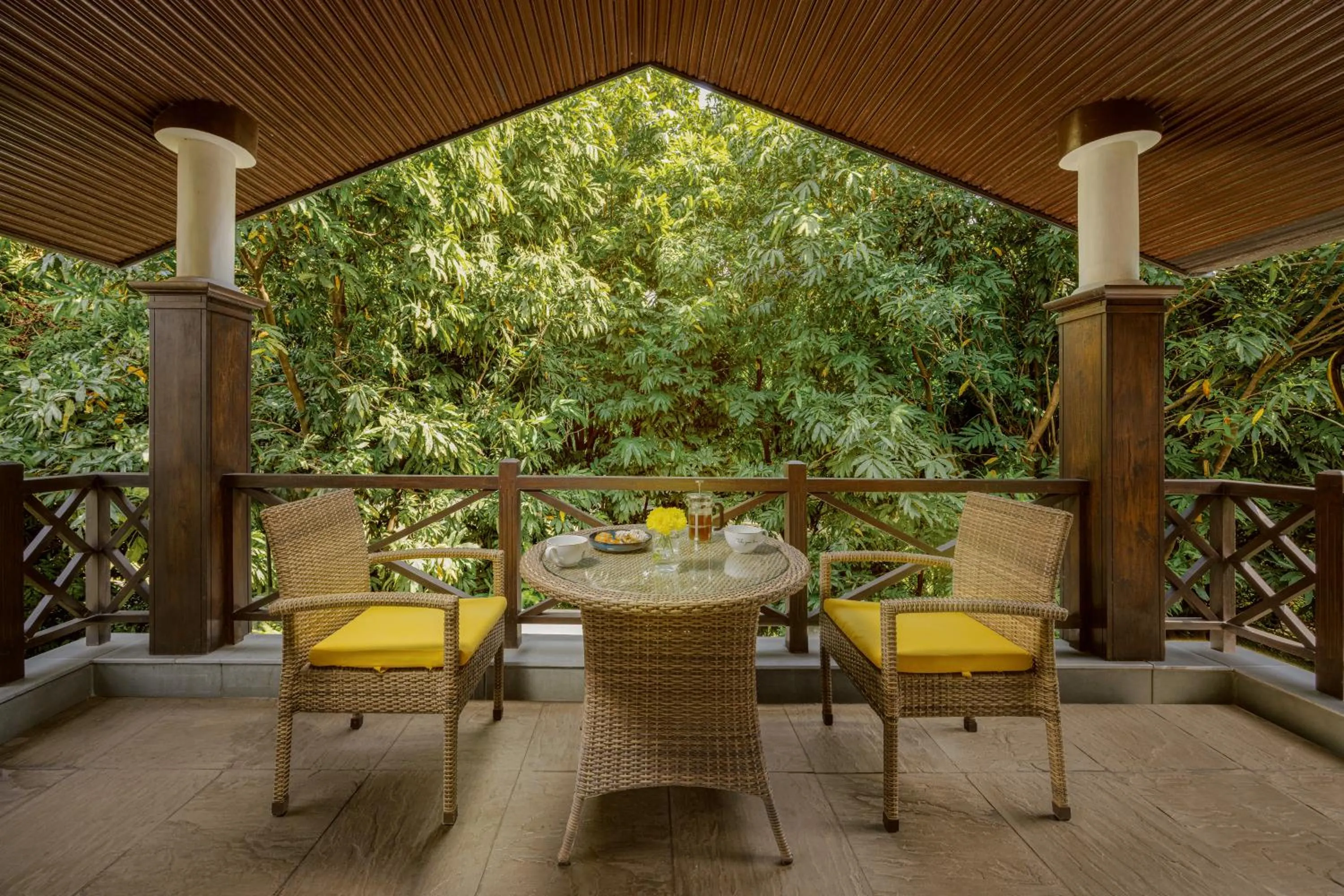 Balcony/Terrace in Aahana Resort - Jim Corbett