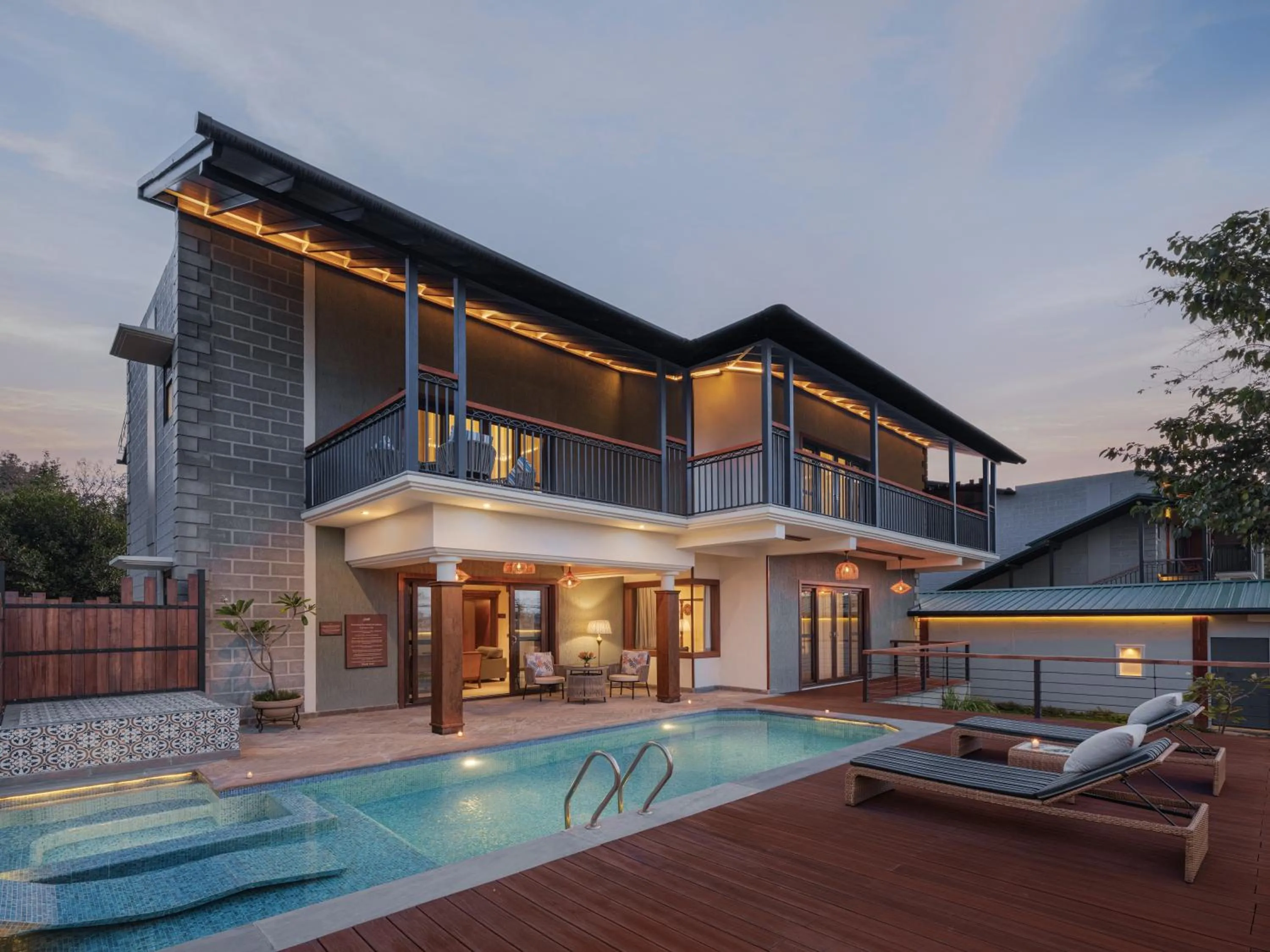 Property building in Aahana Resort - Jim Corbett