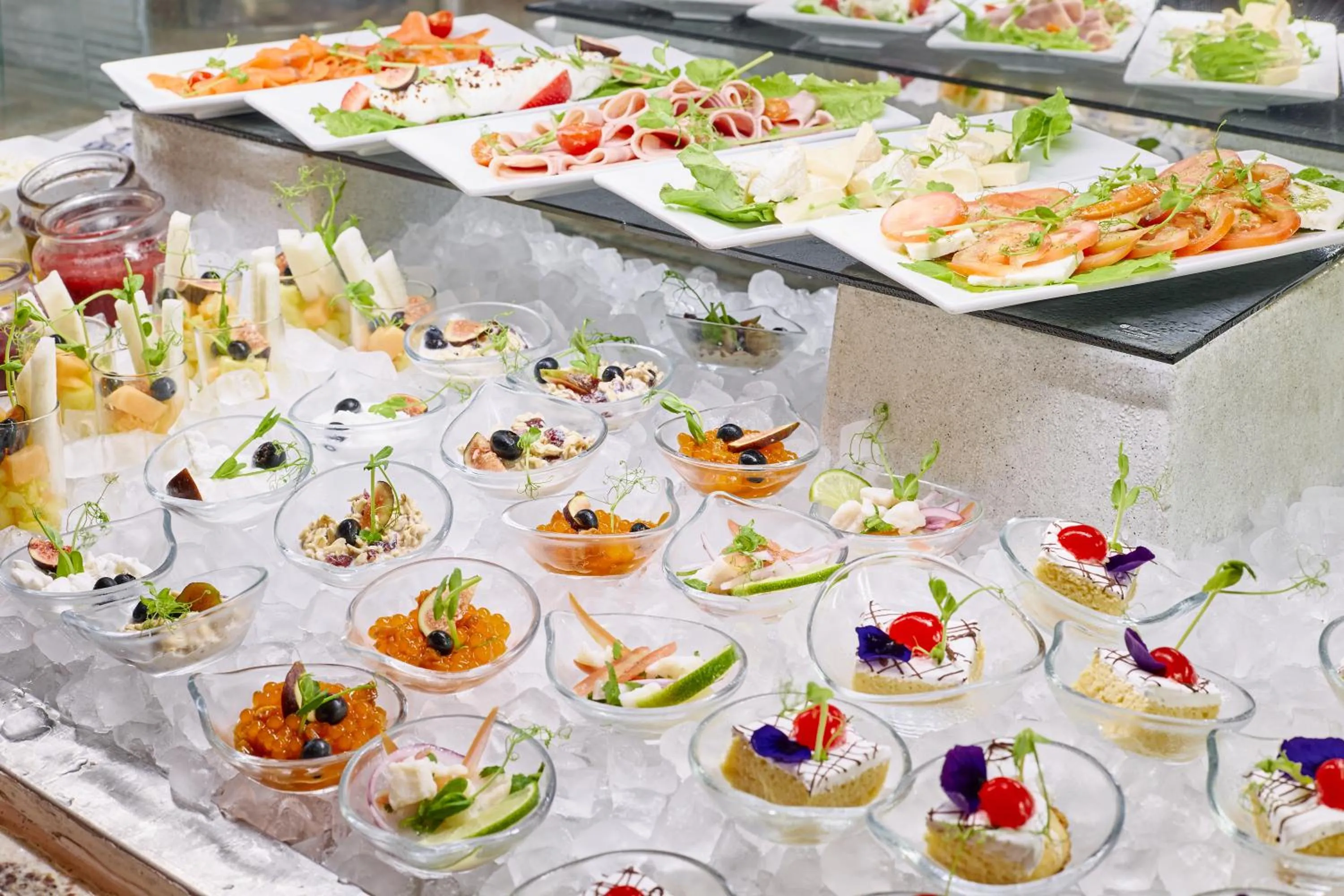 Buffet breakfast in Fiesta Americana Cancun Villas