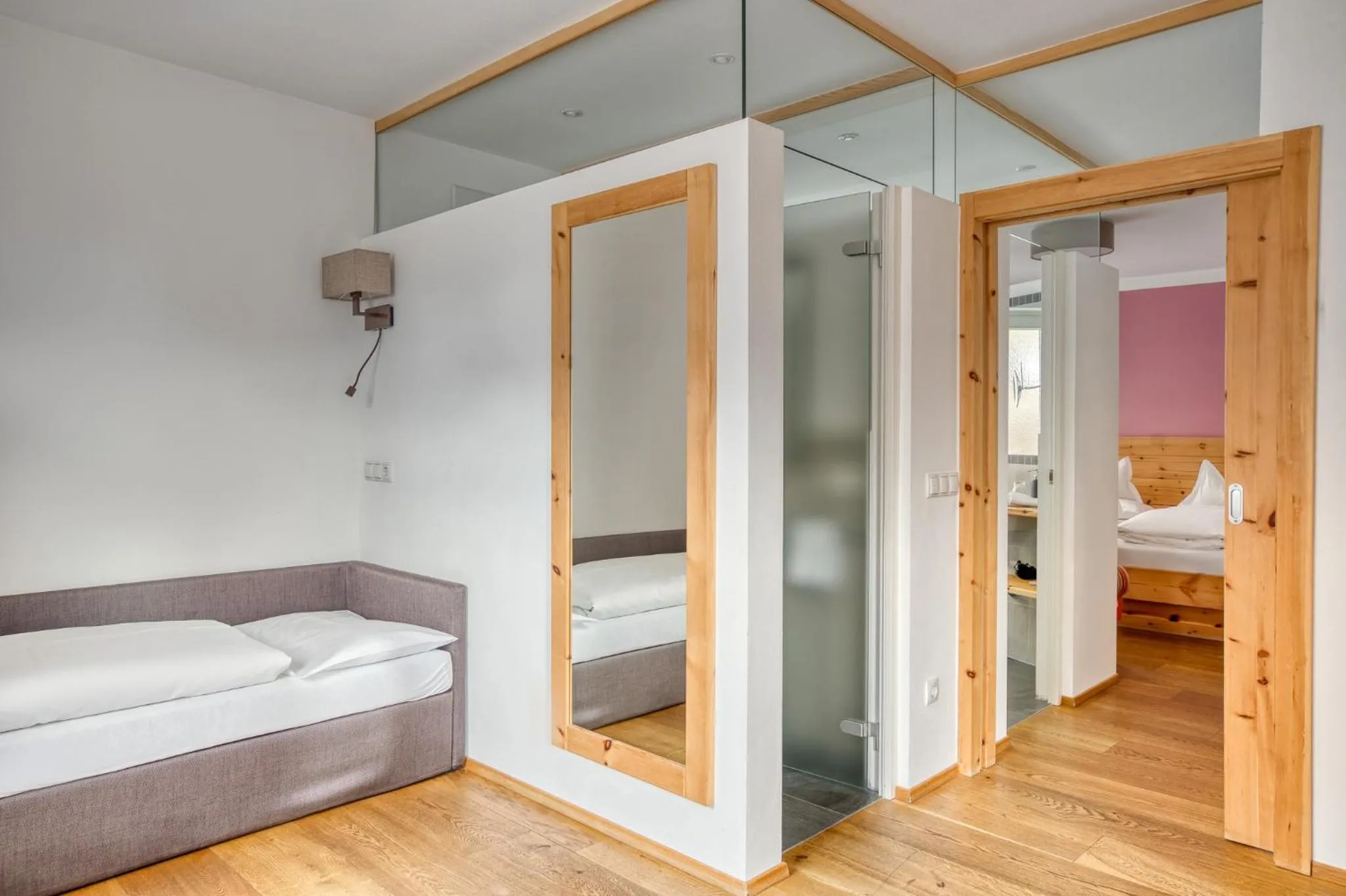 Photo of the whole room, Bed in Hotel Berghaus Rosengarten