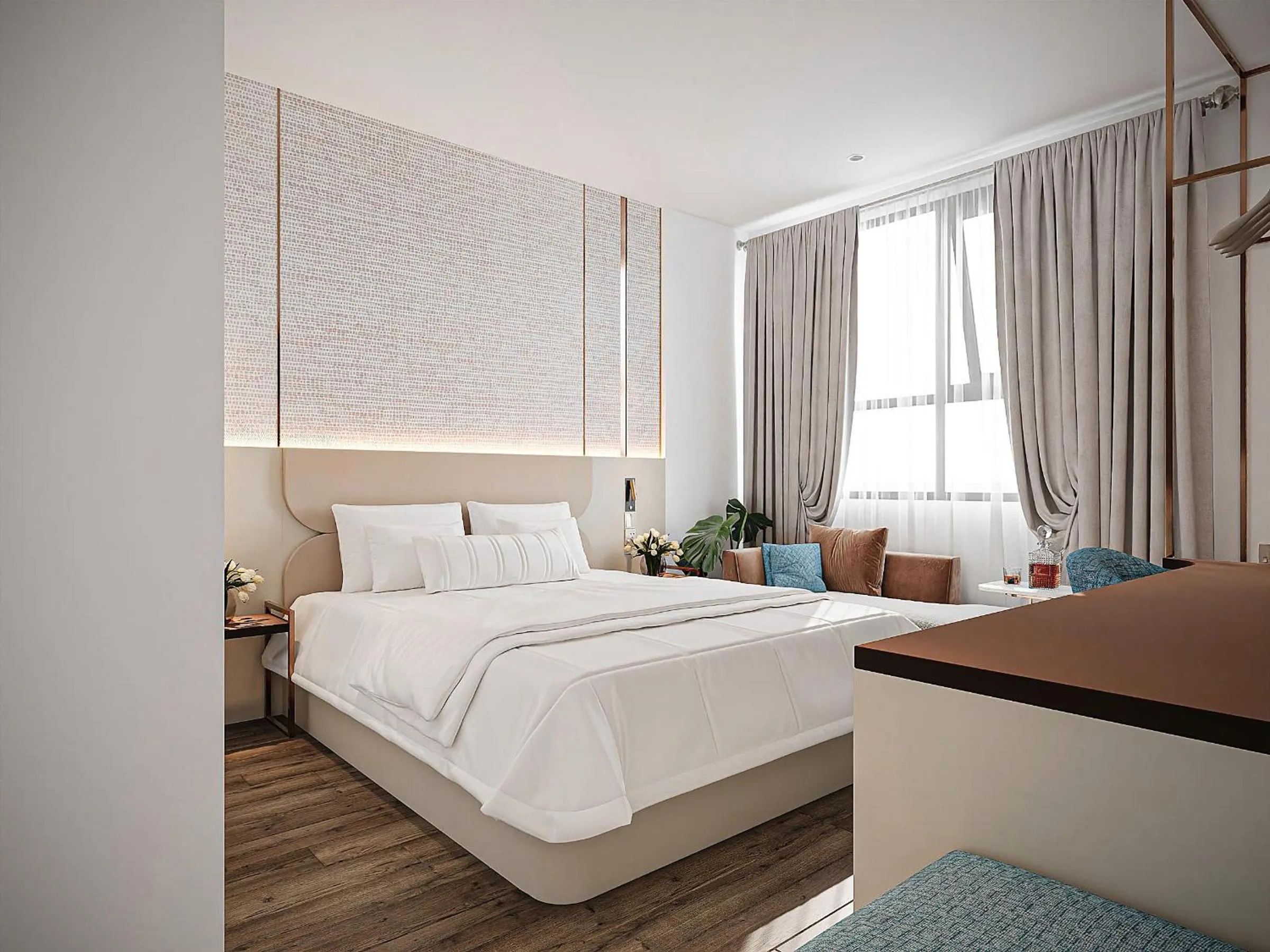 Bed in SG Dilly Hotel