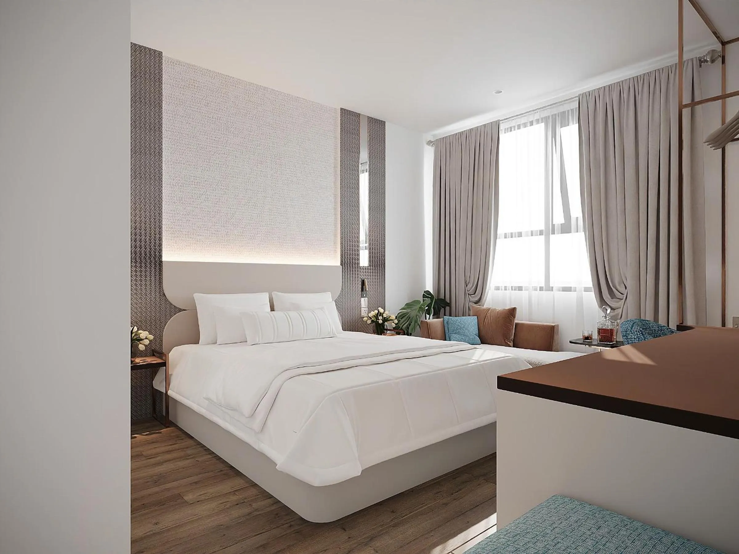 Bed in SG Dilly Hotel