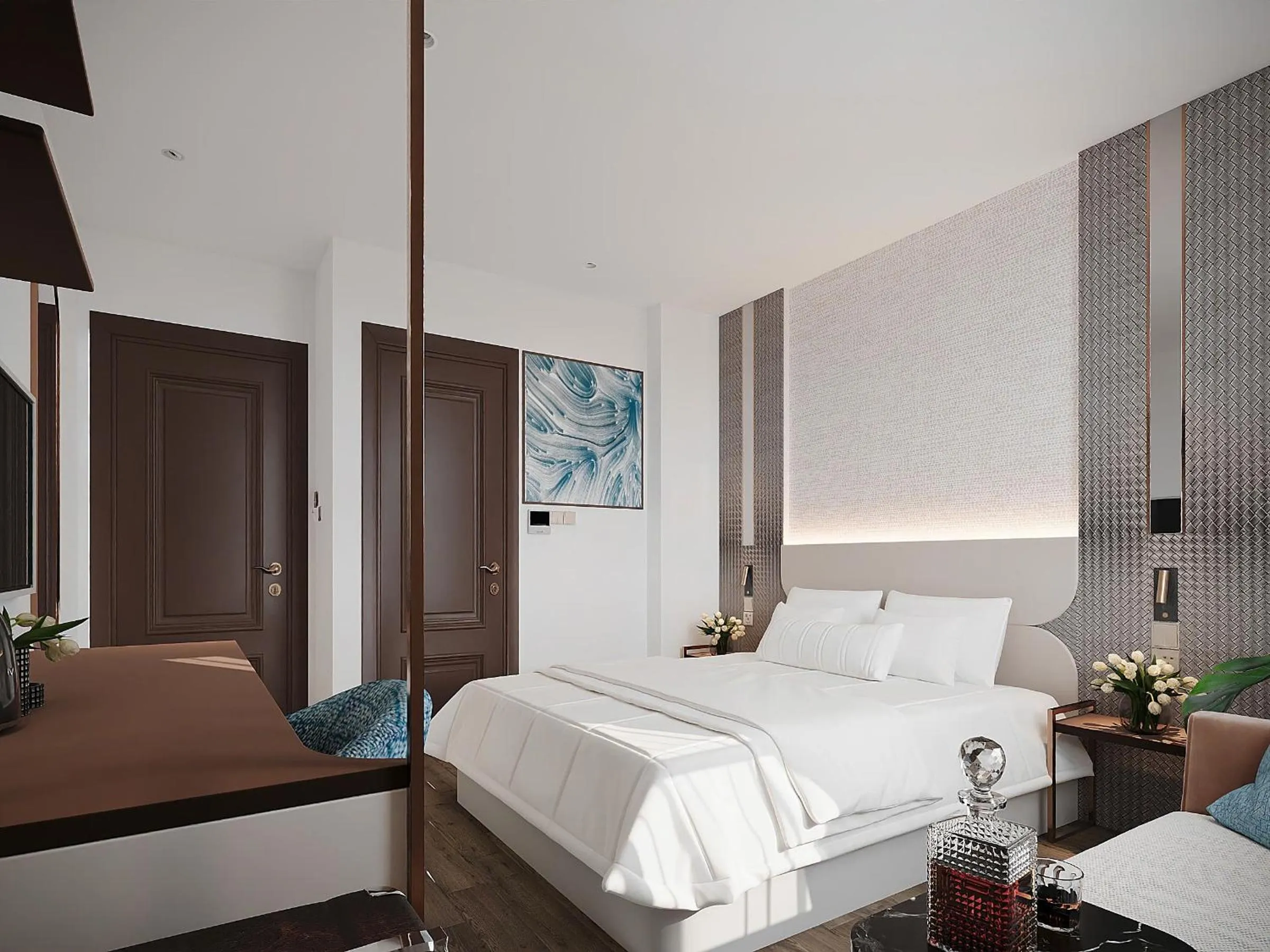 Bed in SG Dilly Hotel