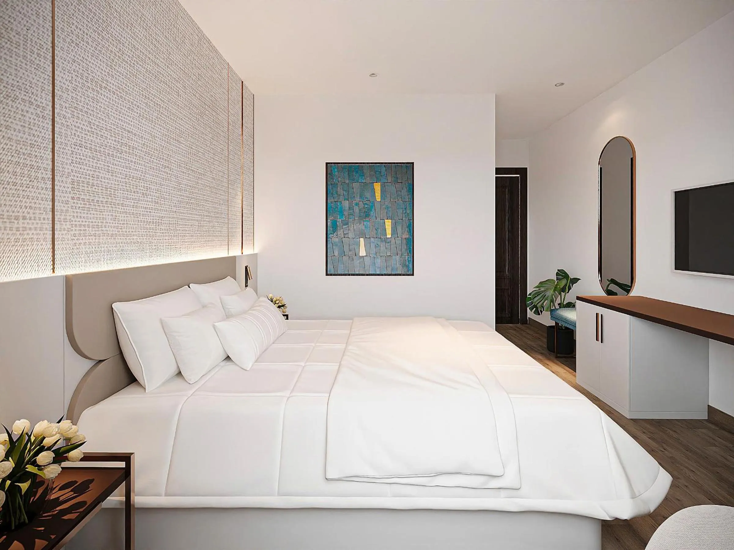 Bed in SG Dilly Hotel