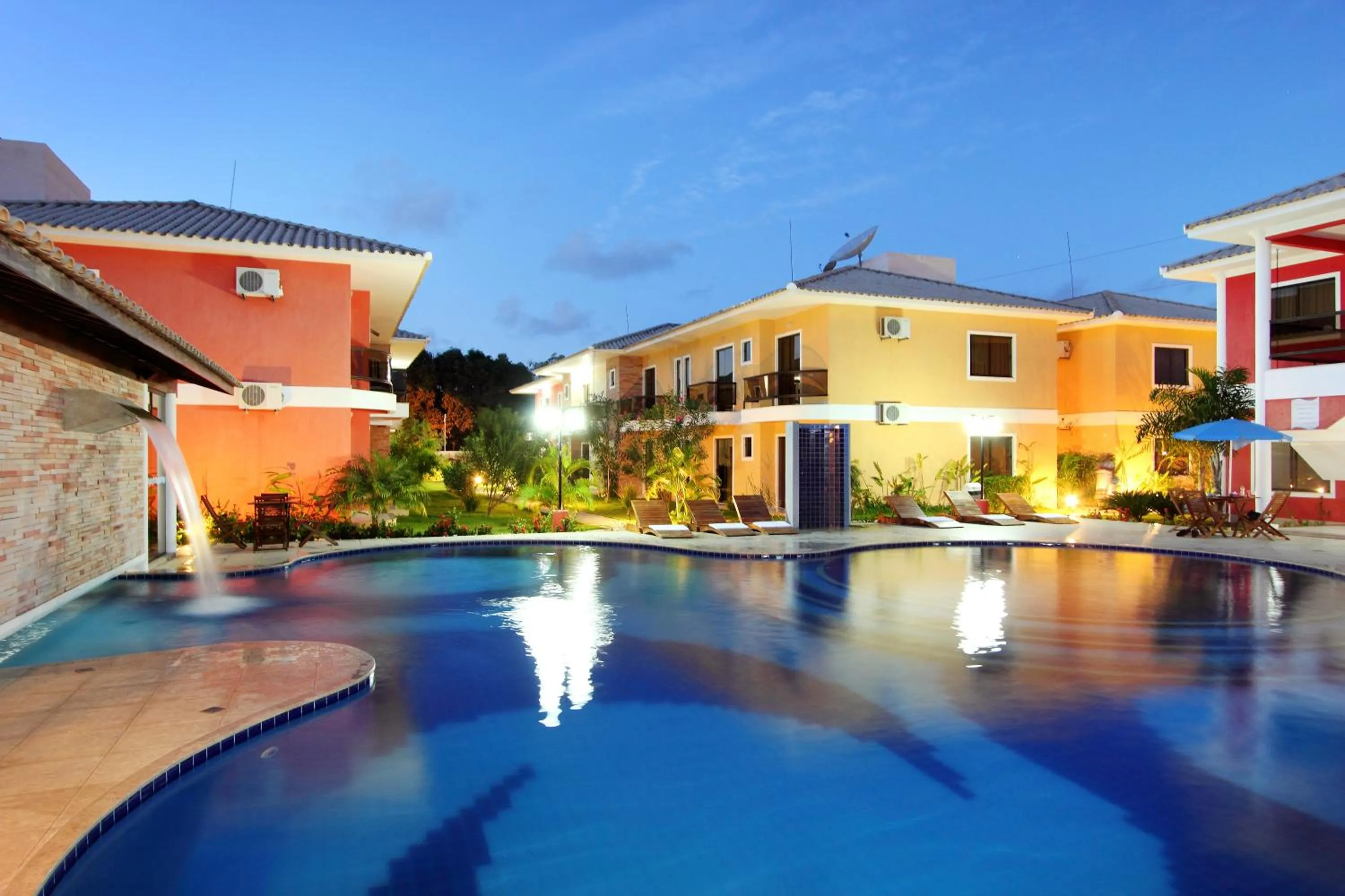 Pool view in Aquaville Apart Hotel