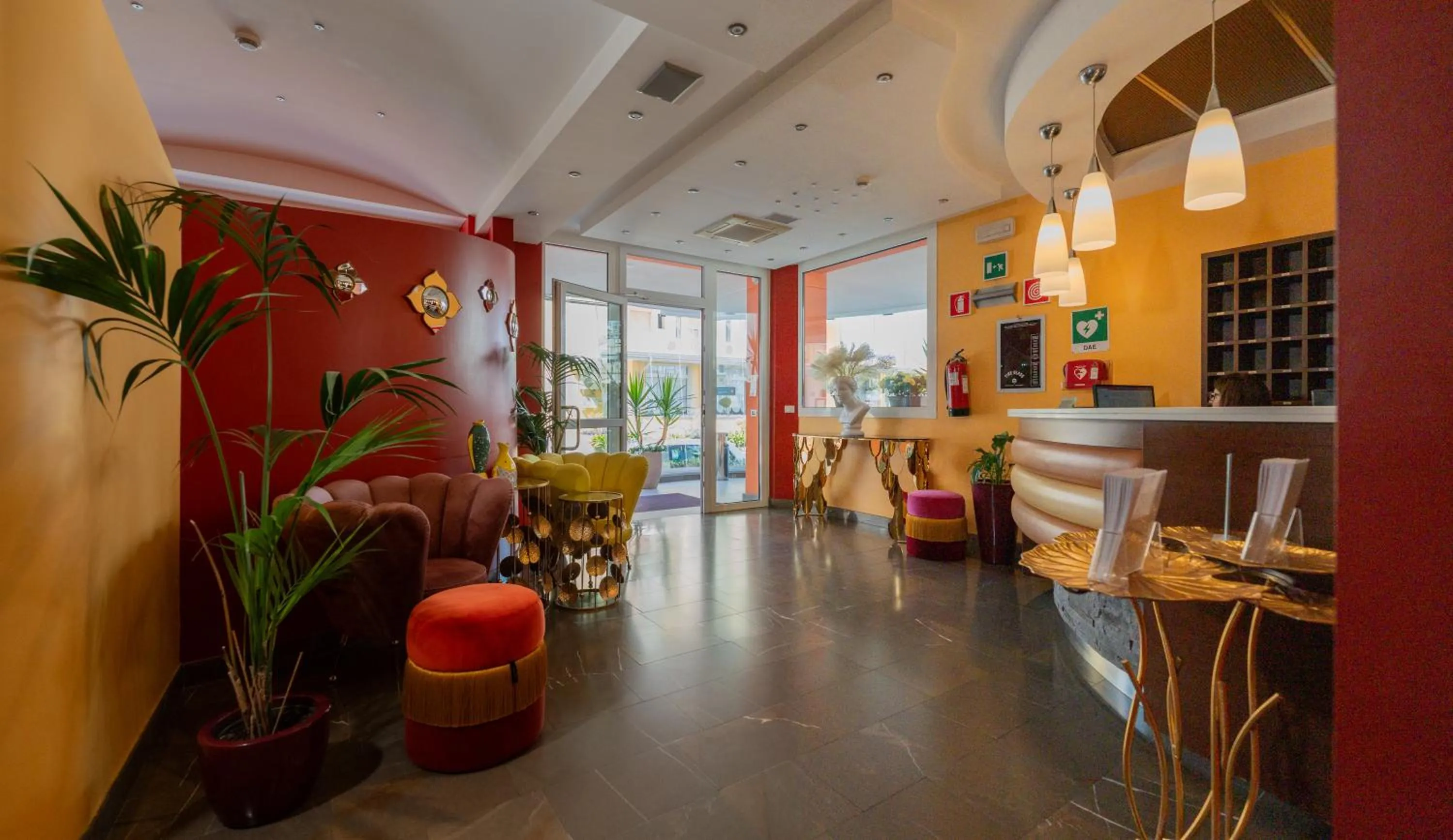 Lobby or reception in Hotel Sheila