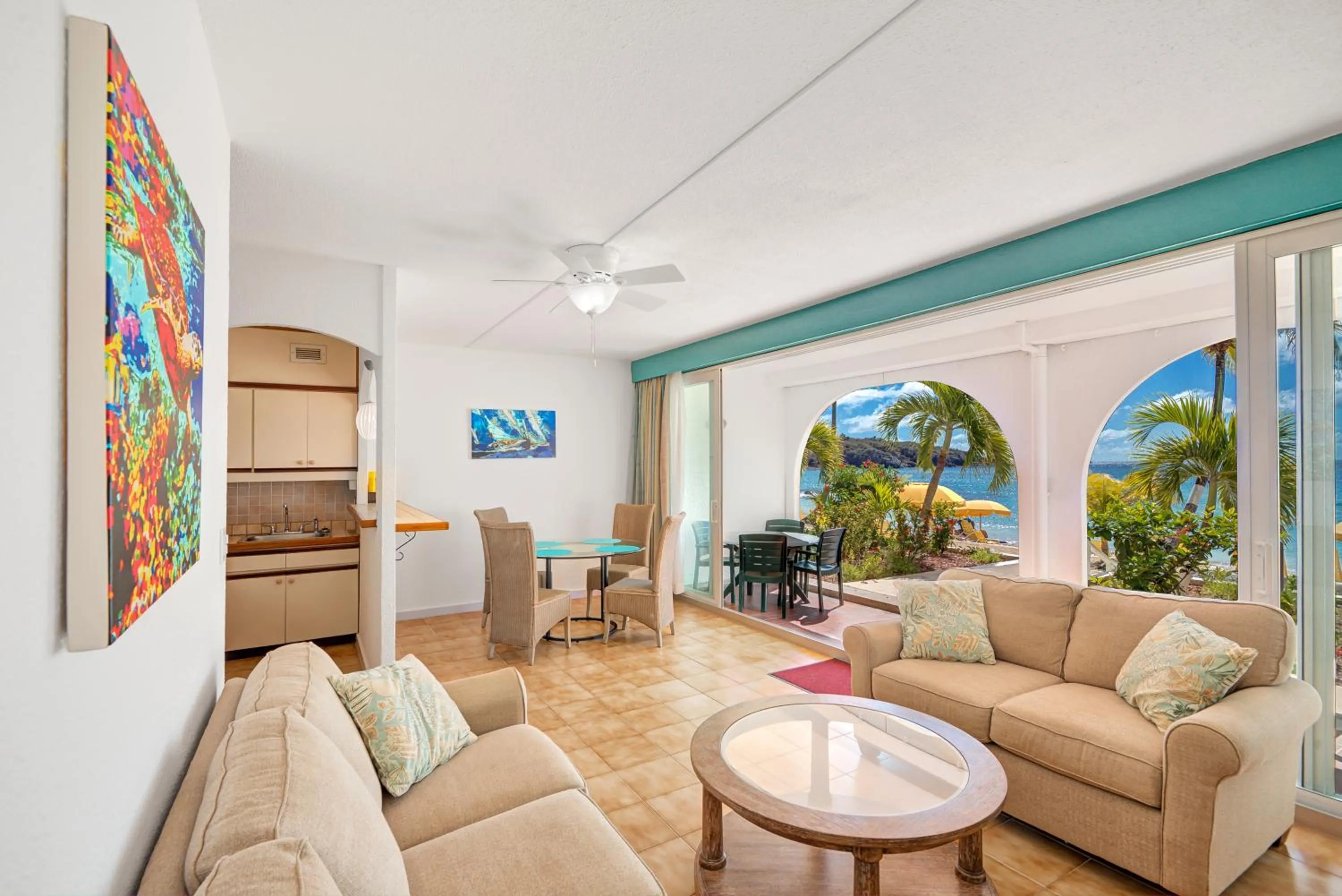 Dining area in Belair Beach Hotel
