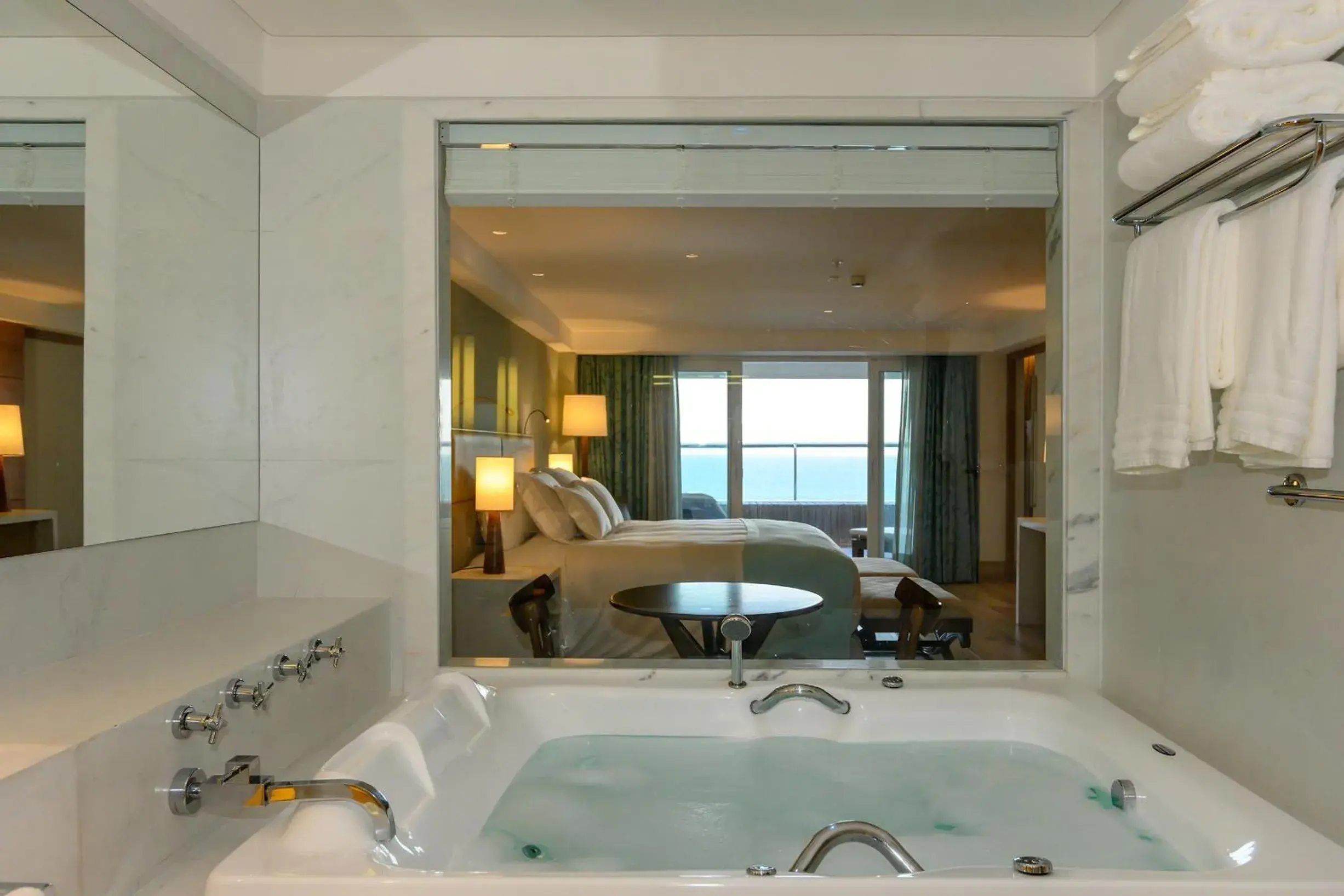 Bed in Vogal Luxury Beach Hotel & SPA Bed in Vogal Luxury Beach Hotel & SPA