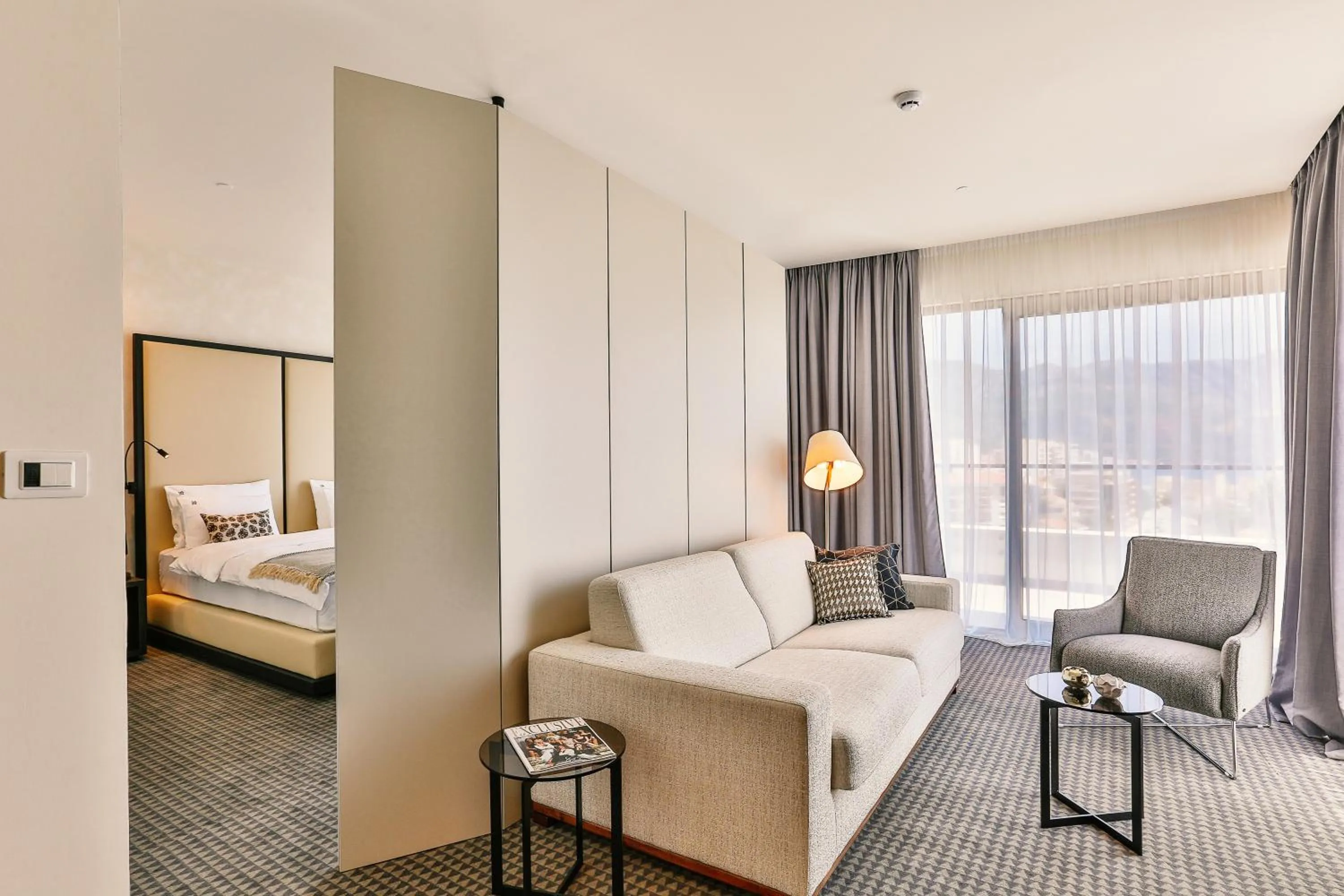 Living room, Bed in Hotel Kalos