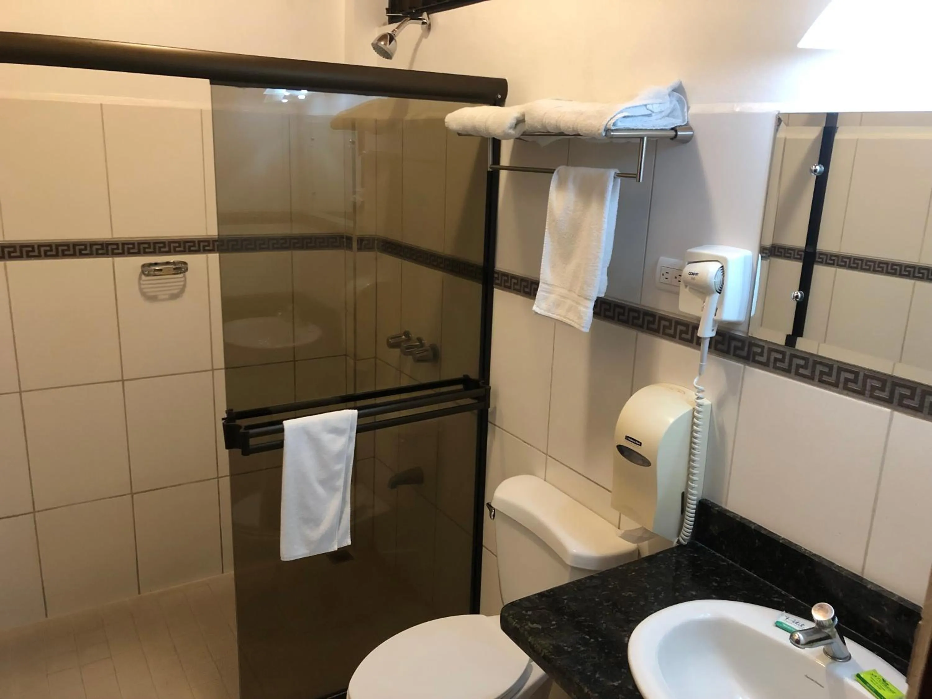Shower in Hotel Los Higuerones
