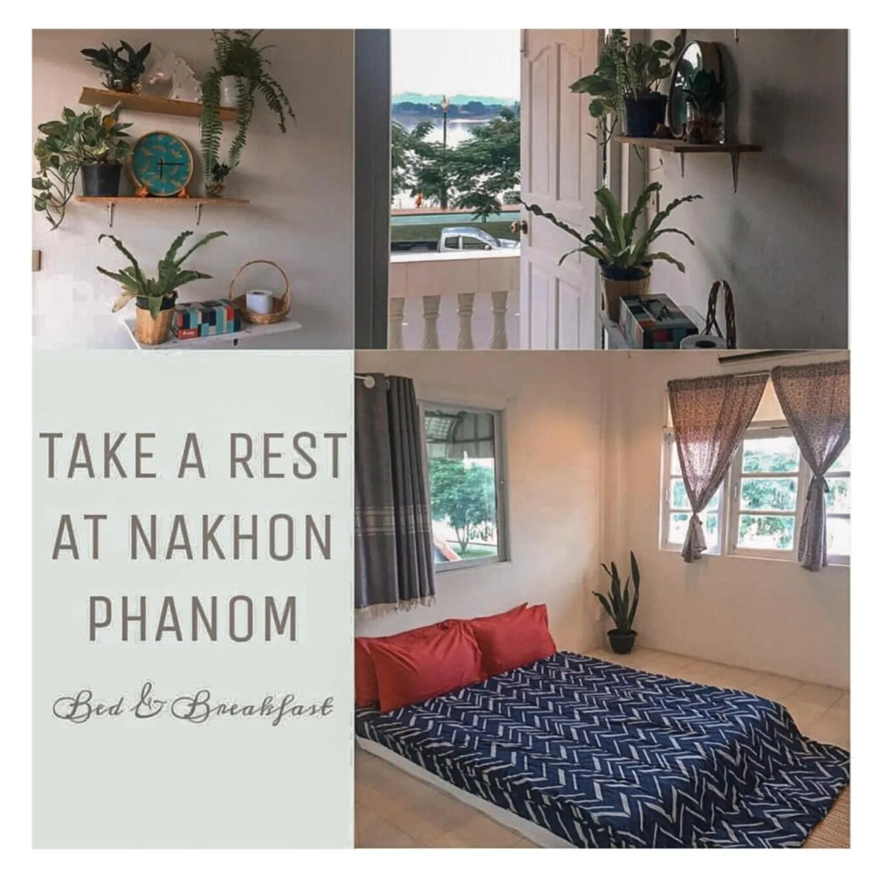 Bed in Take A Rest At Nakhon Phanom