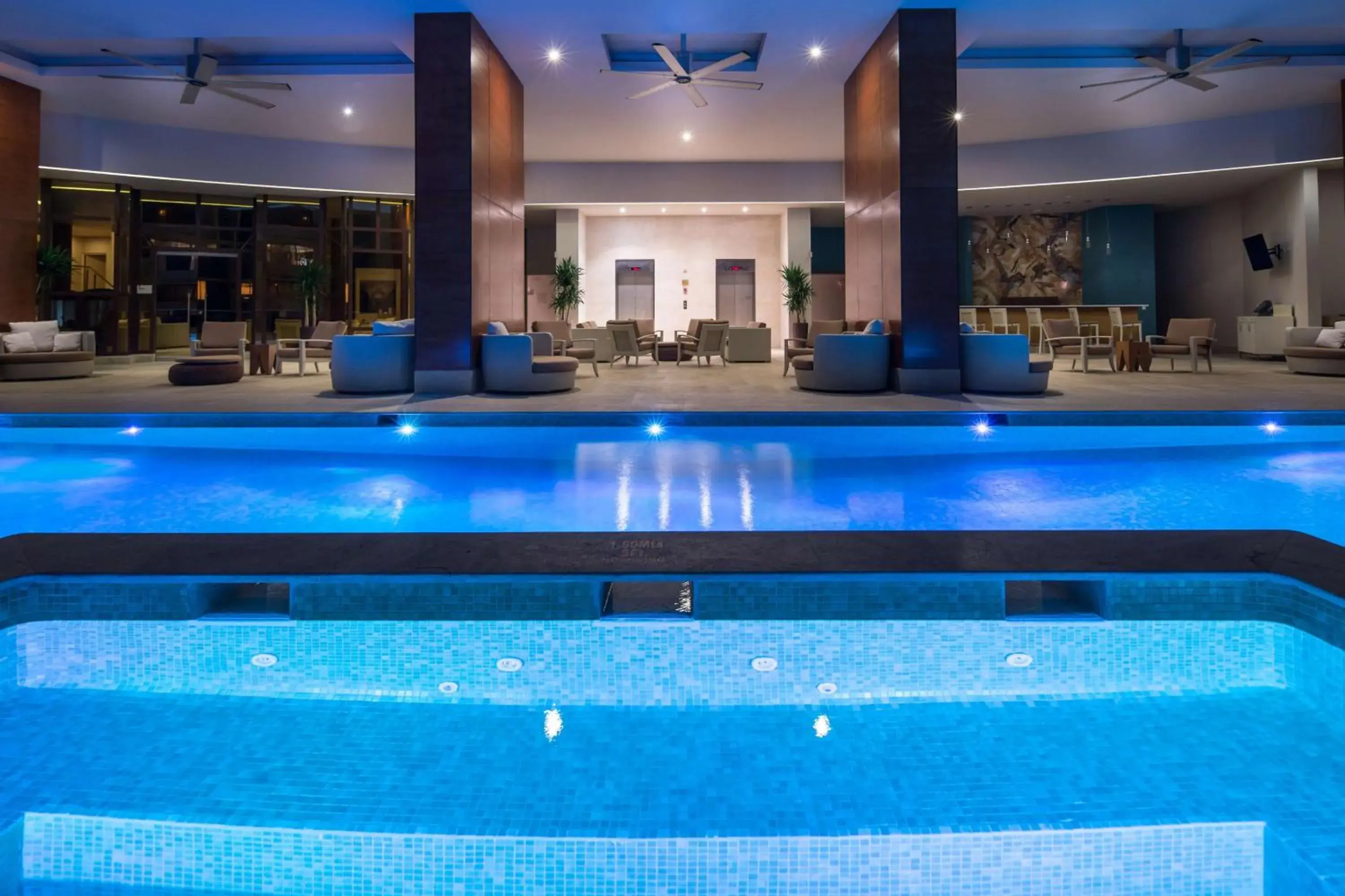 Pool view in Waldorf Astoria Panama Pool view in Waldorf Astoria Panama