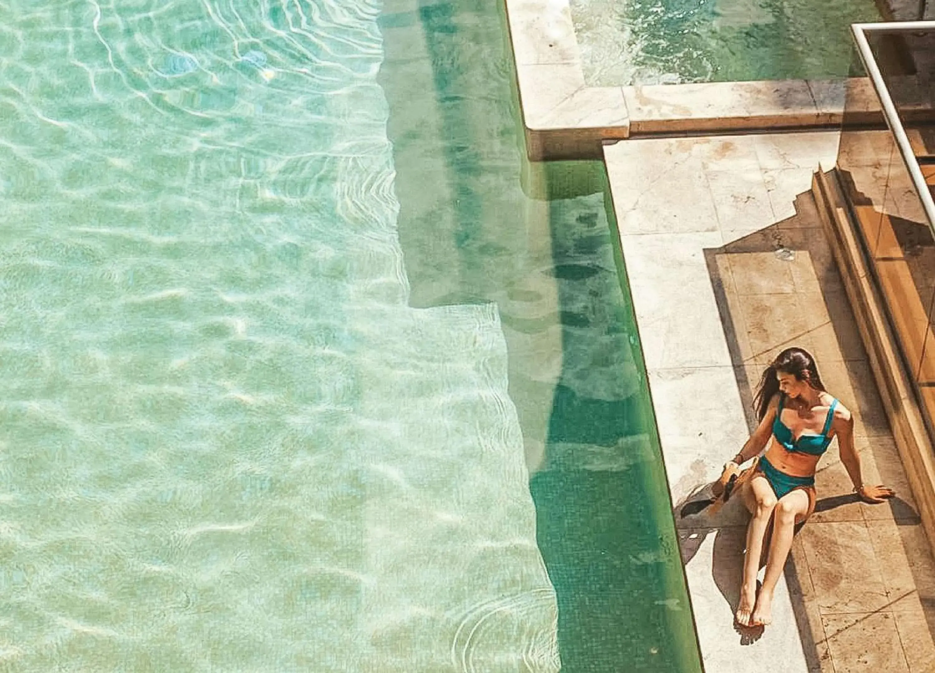 Pool view in Waldorf Astoria Panama Pool view in Waldorf Astoria Panama