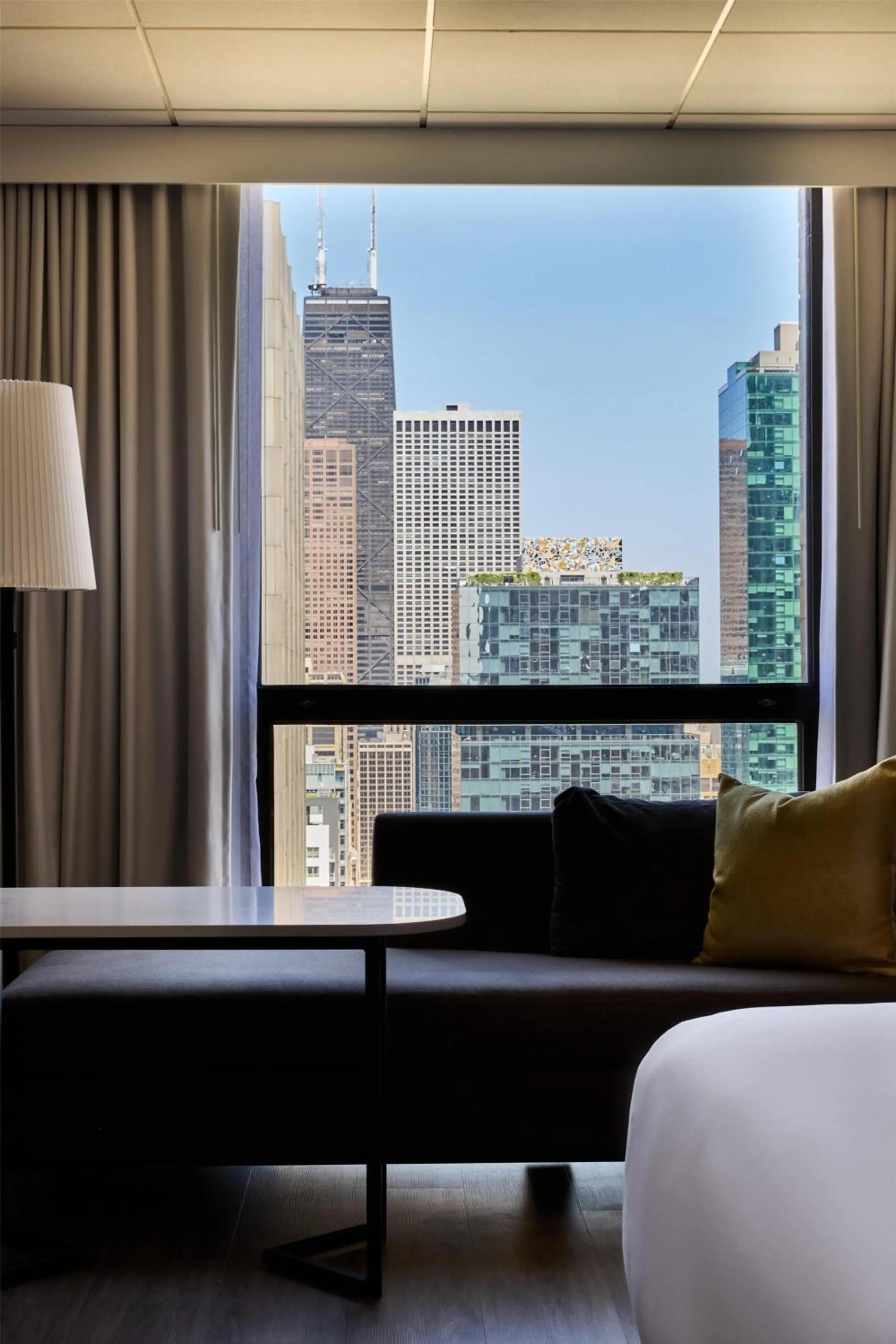 View (from property/room), Bed in Hyatt Regency Chicago