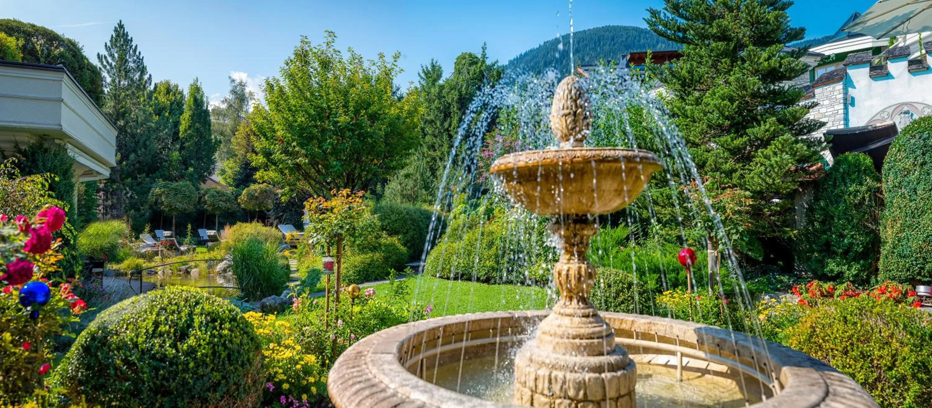 Garden in Salzburgerhof, das 5-Sterne Hotel von Zell am See