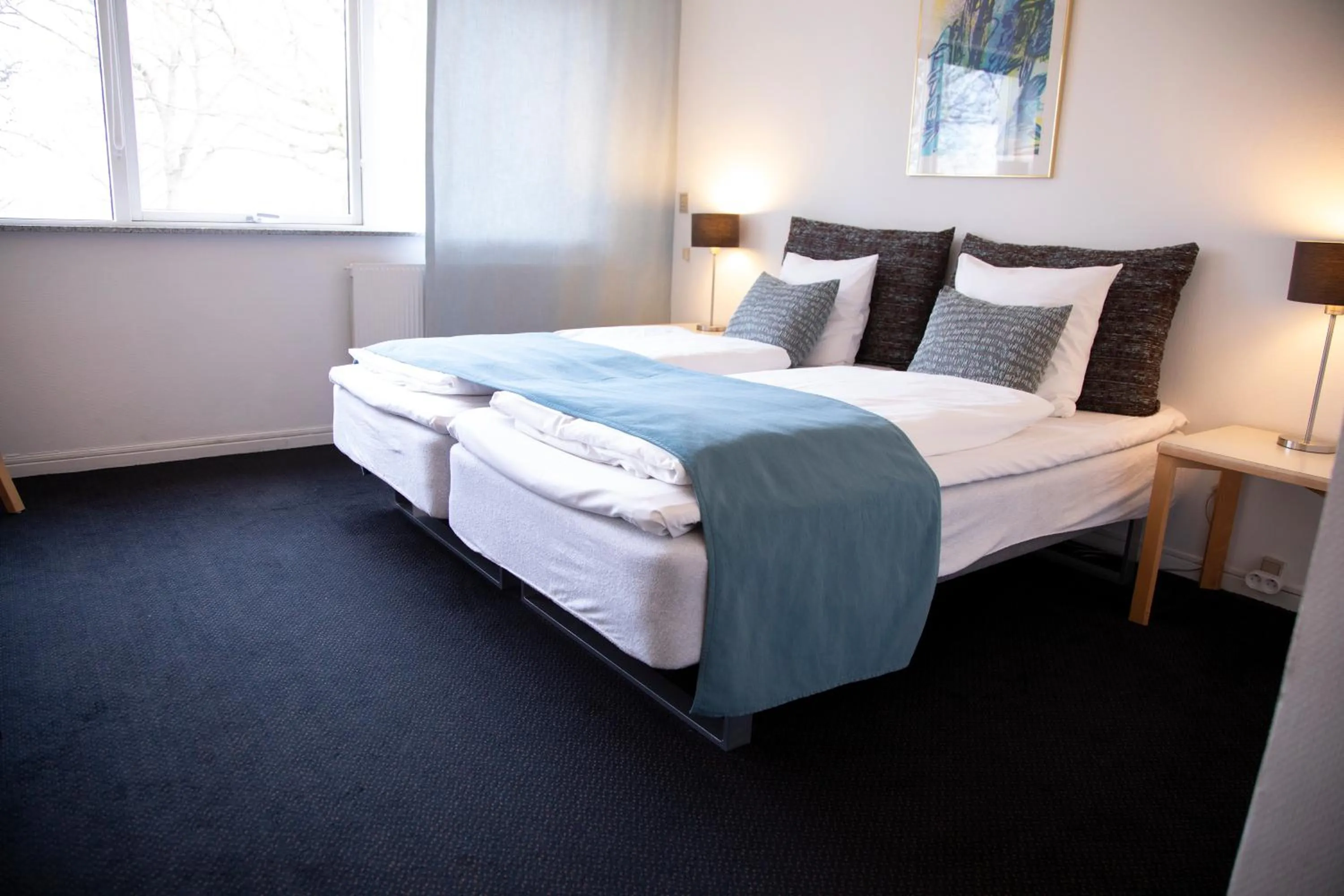 Bed in Hotel Strandparken