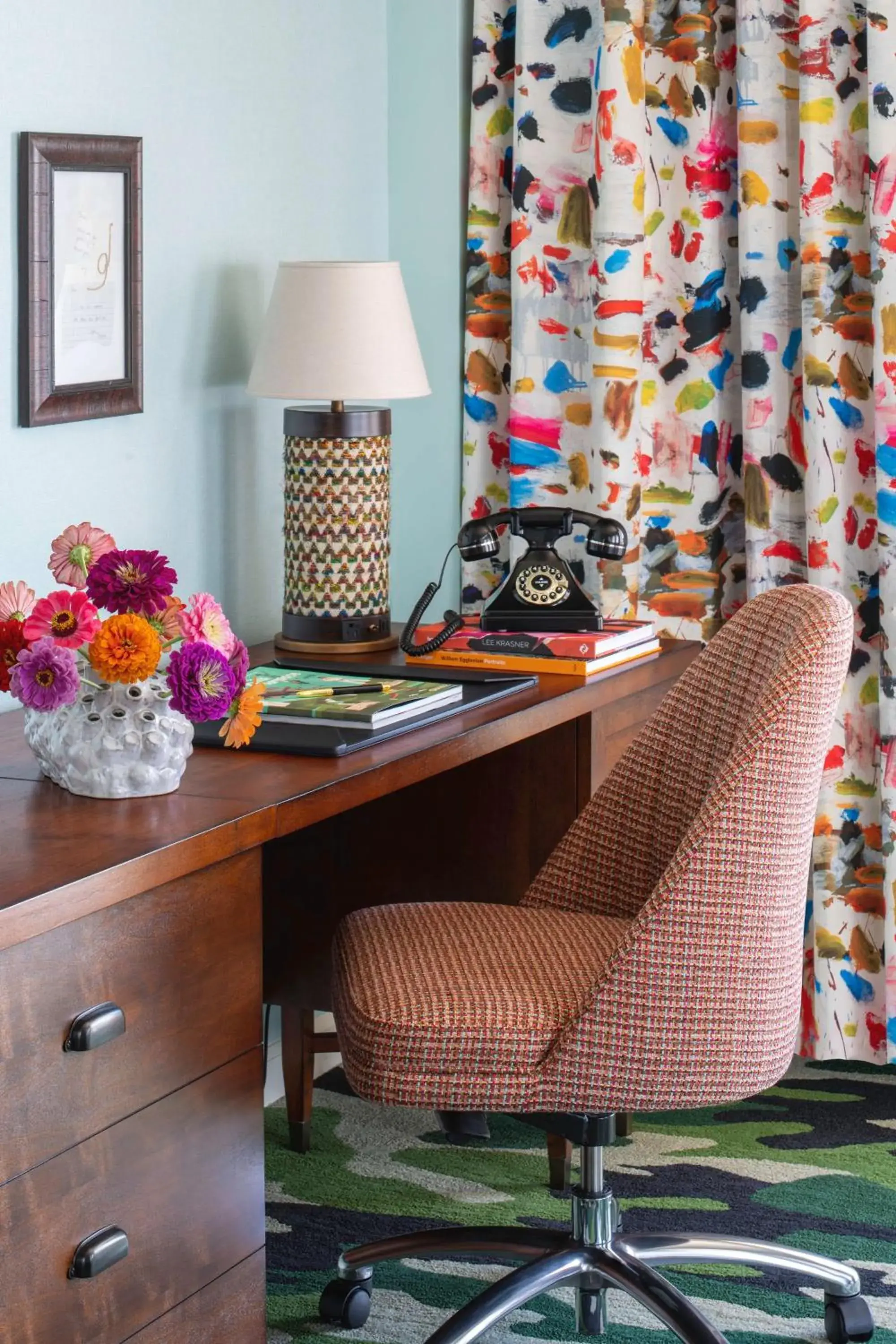 Graduate Corner King Room in Graduate by Hilton Fayetteville, AR Graduate Corner King Room in Graduate by Hilton Fayetteville, AR