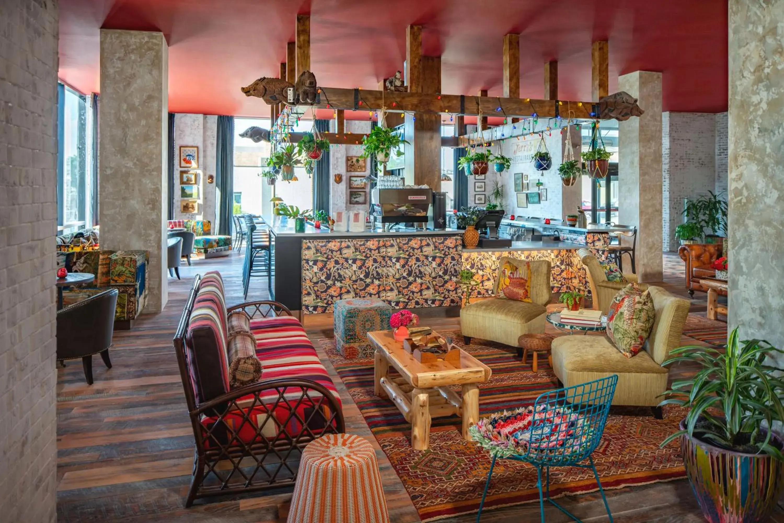 Lounge or bar in Graduate by Hilton Fayetteville, AR Lounge or bar in Graduate by Hilton Fayetteville, AR