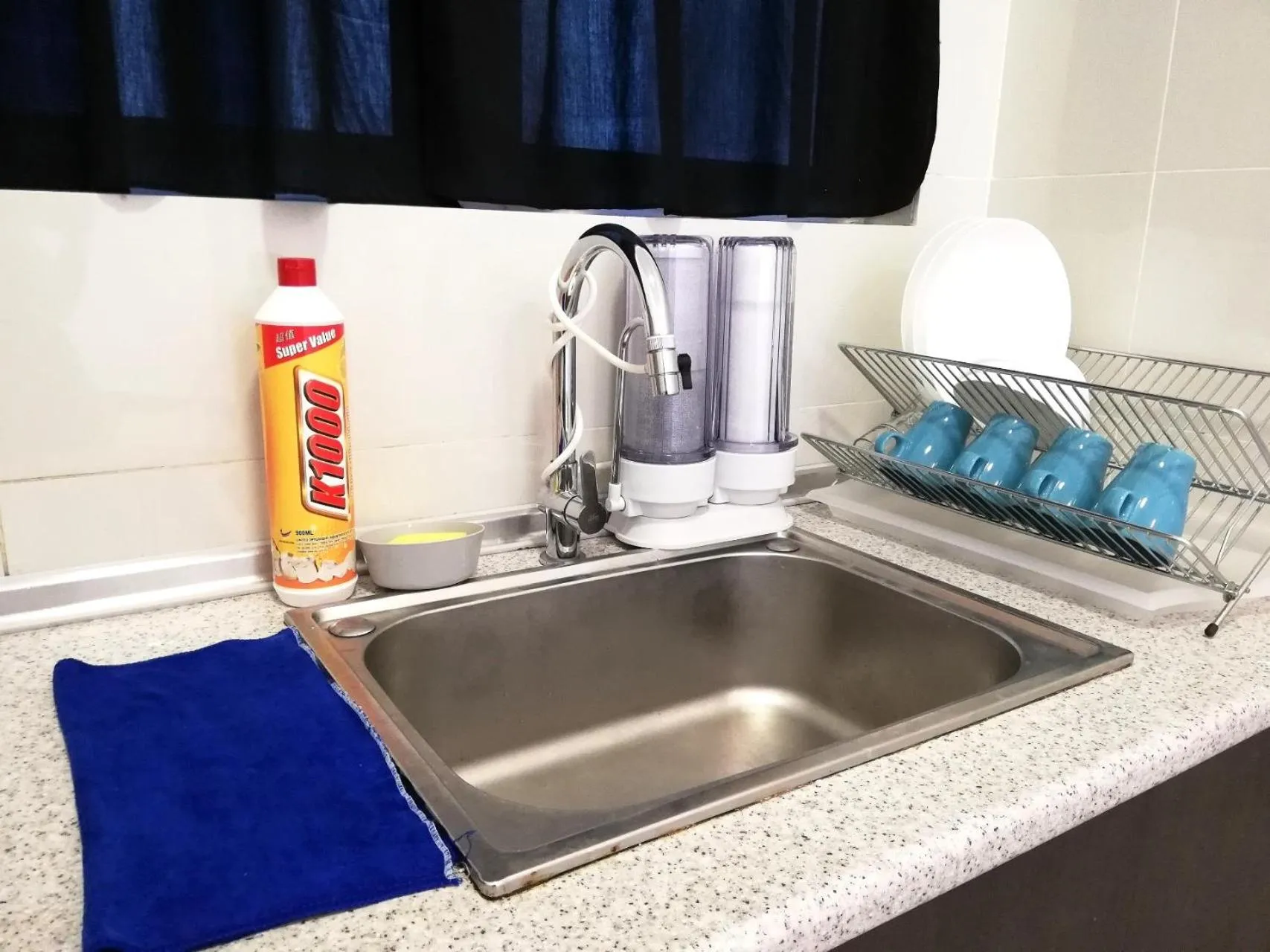 Kitchen or kitchenette in Puchong Skypod Residence, 1-4pax unit, Walking Distance to IOI Mall, 10min Drive to Sunway