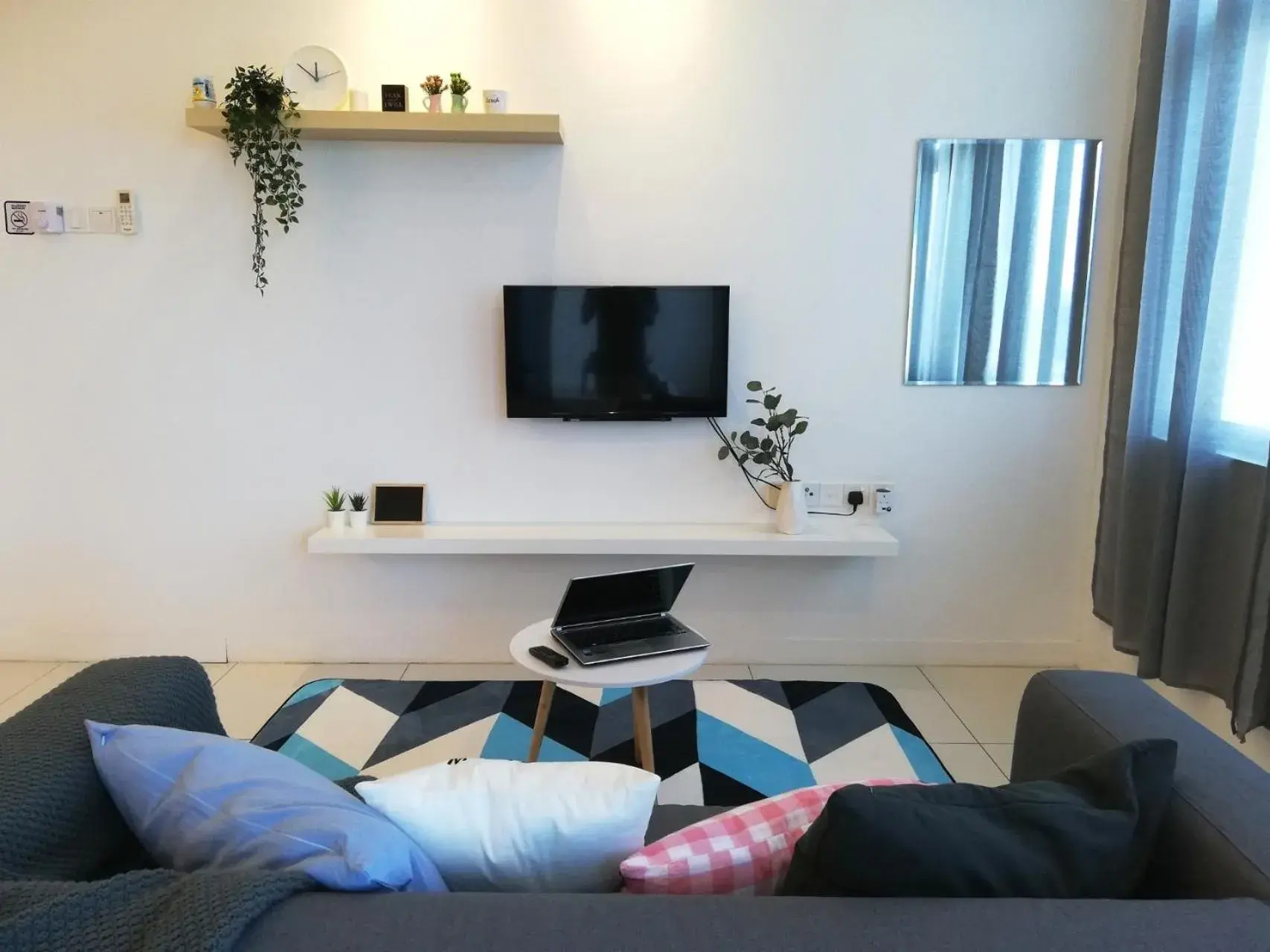 Living room in Puchong Skypod Residence, 1-4pax unit, Walking Distance to IOI Mall, 10min Drive to Sunway Living room in Puchong Skypod Residence, 1-4pax unit, Walking Distance to IOI Mall, 10min Drive to Sunway