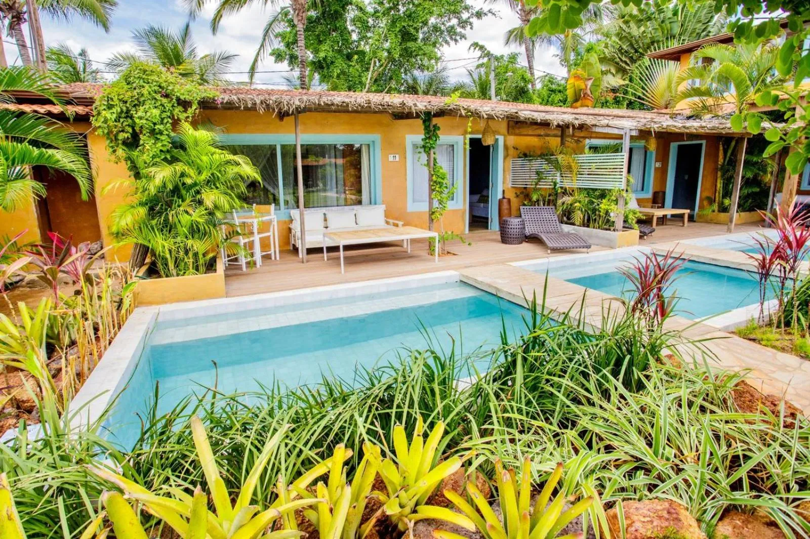 Pool view in Pousada Mi Secreto