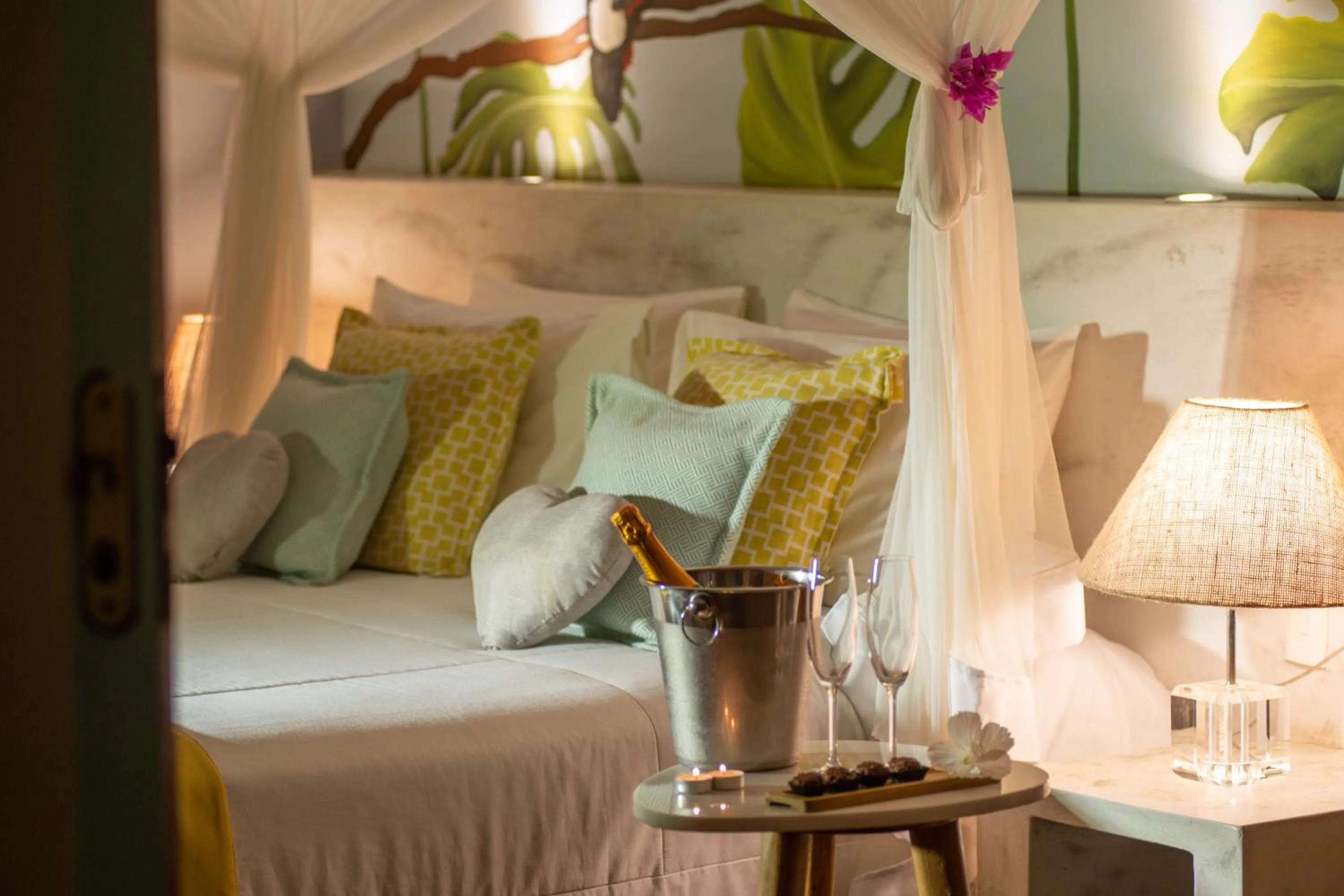 Decorative detail, Bed in Pousada Mi Secreto