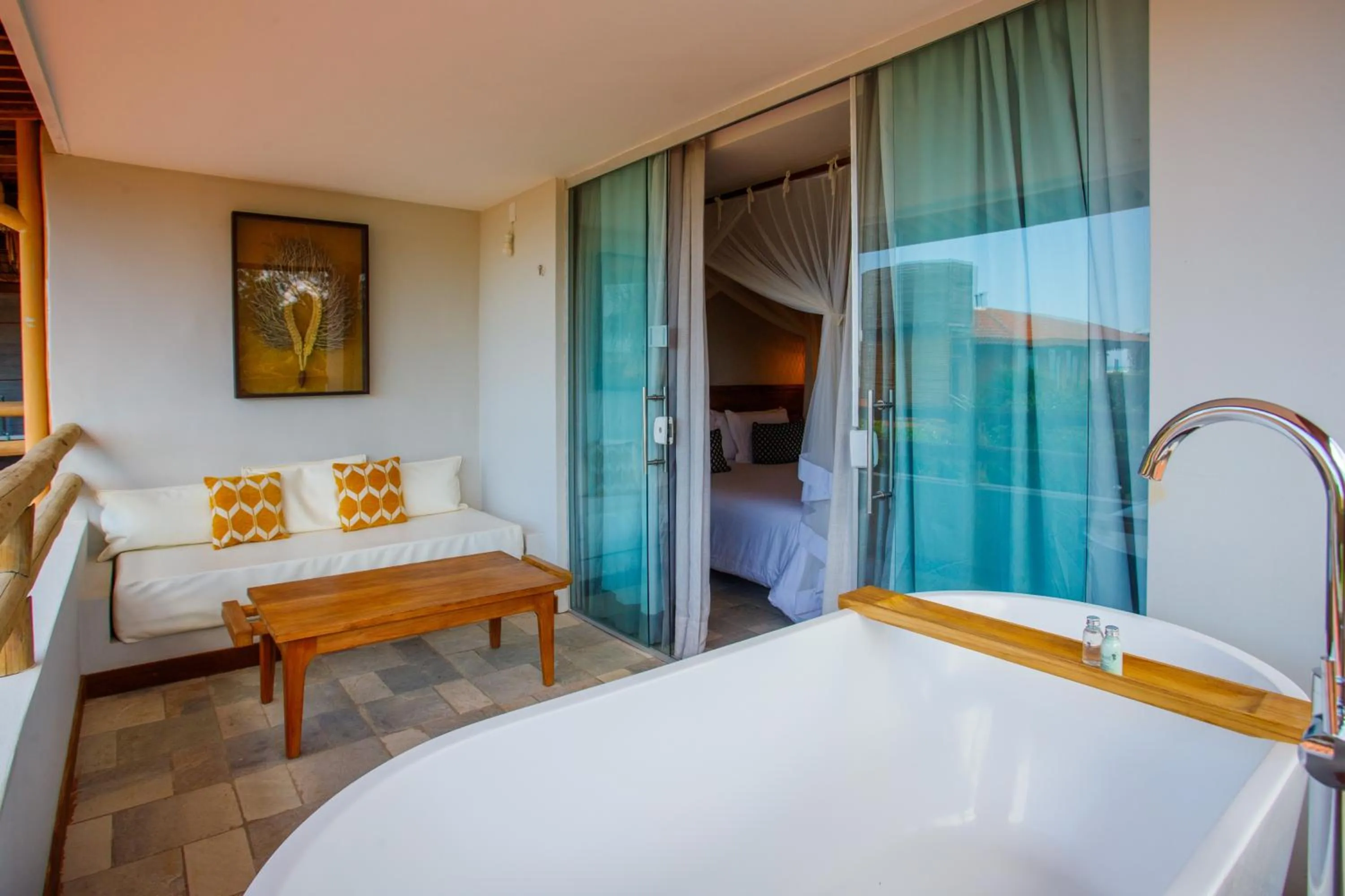 Balcony/Terrace, Bed in Pousada Mi Secreto