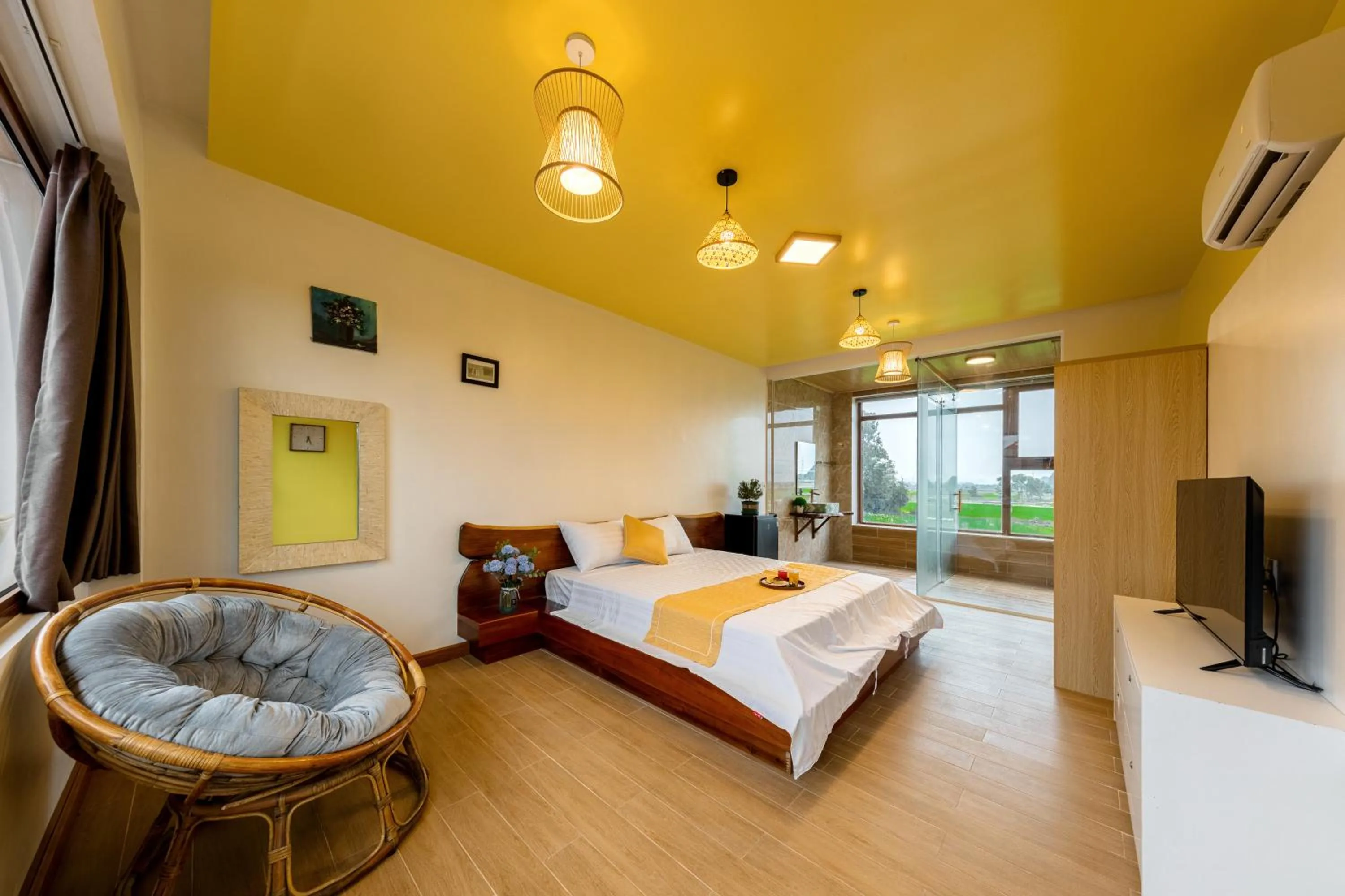 Bedroom, Bed in Trang An Ao Dai Homestay