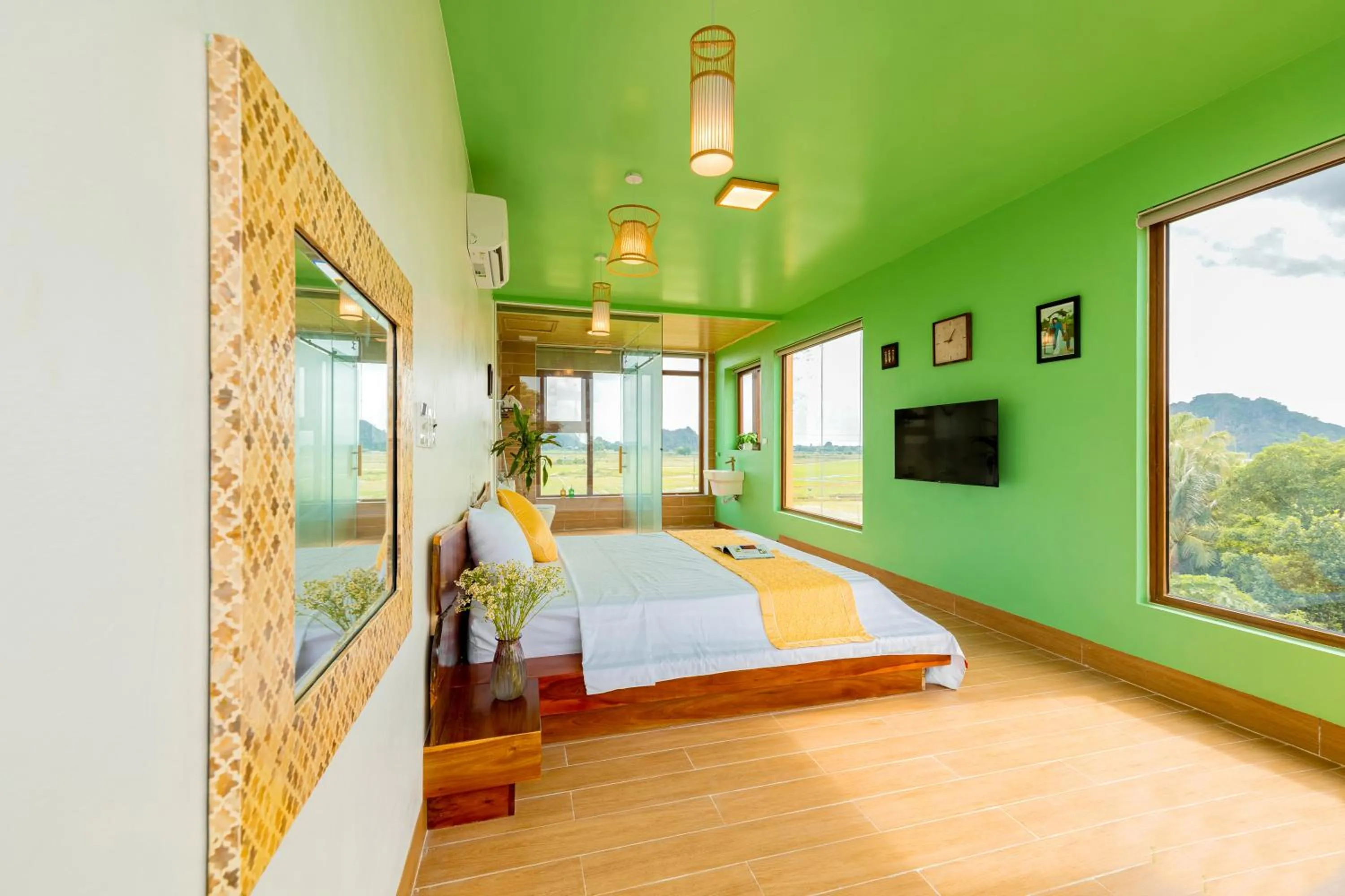 Bedroom, Bed in Trang An Ao Dai Homestay