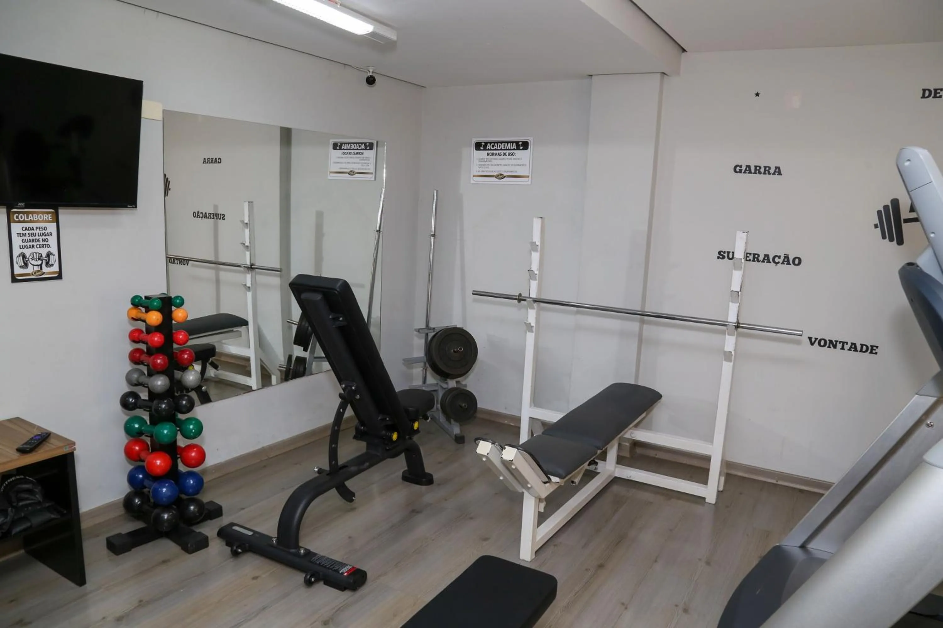 Fitness centre/facilities in Class Hotel Guaxupé