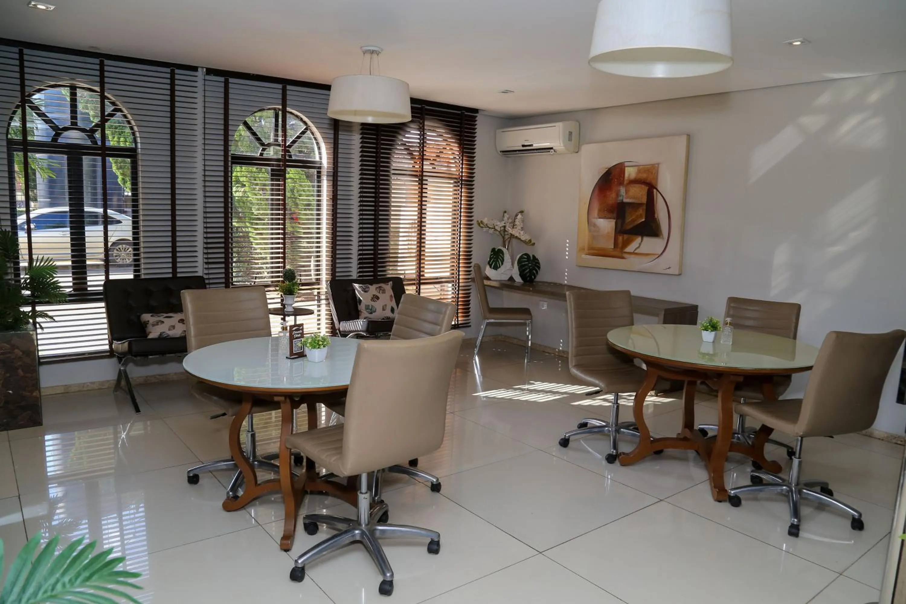 Lobby or reception in Class Hotel Guaxupé