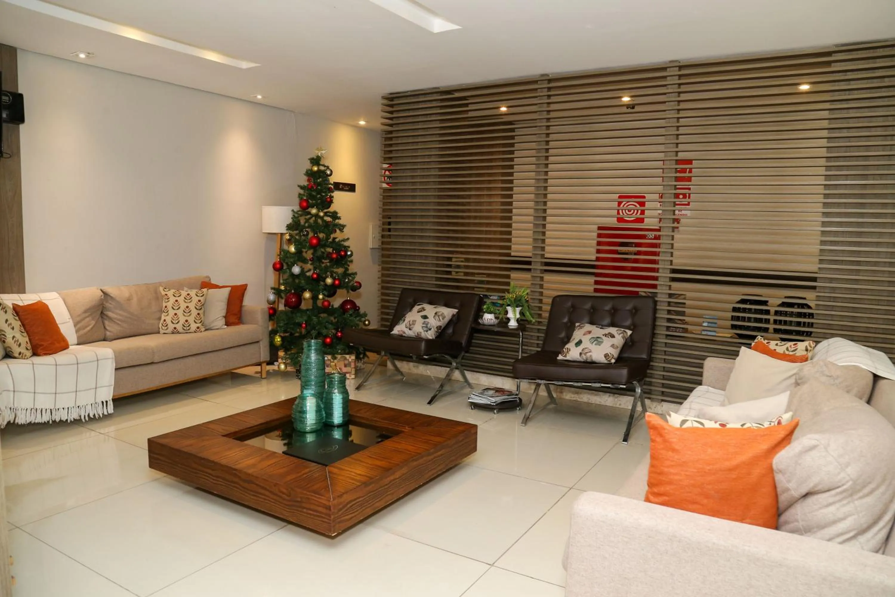 Lobby or reception in Class Hotel Guaxupé